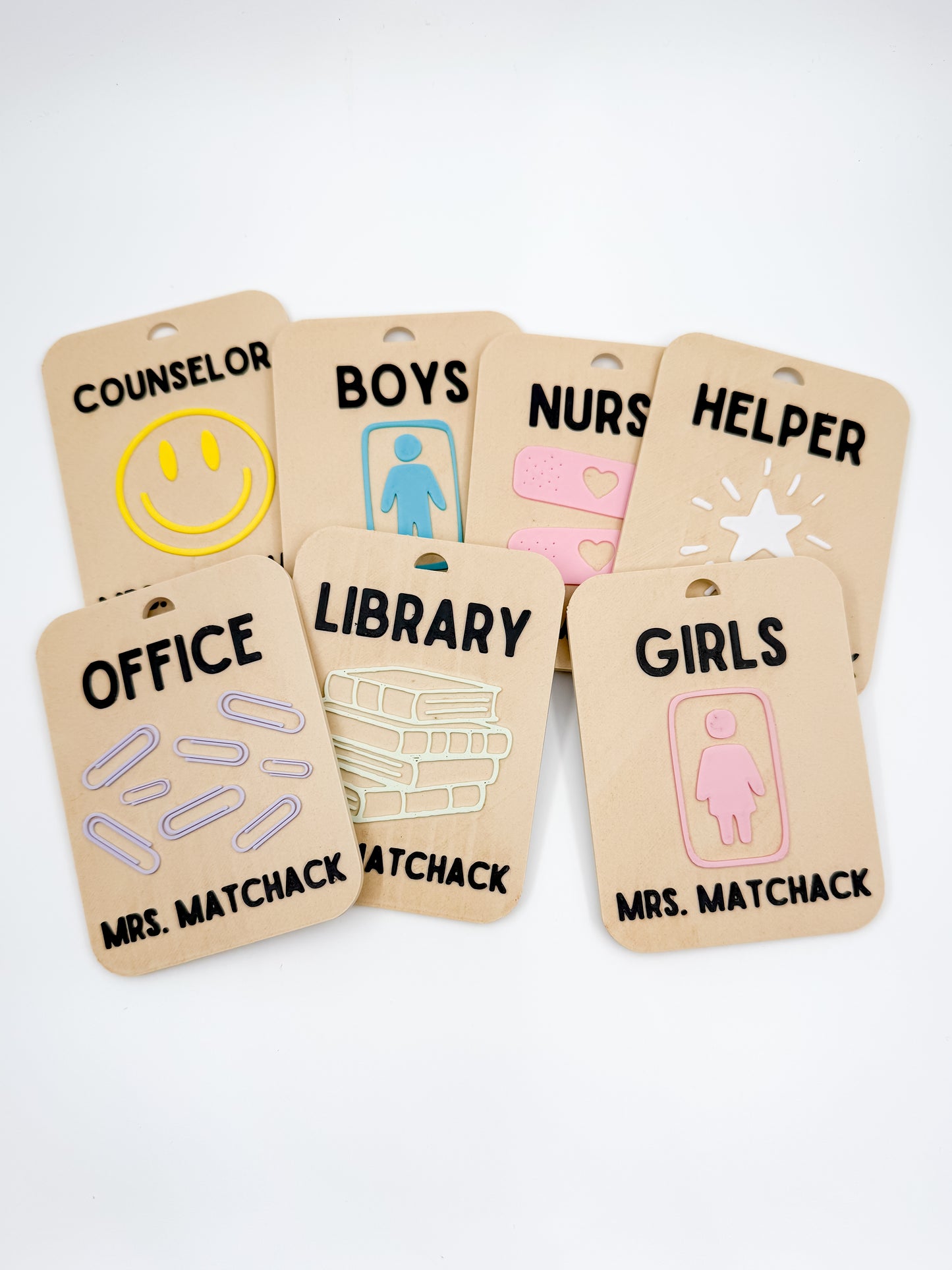 Customizable Teacher Hall Pass