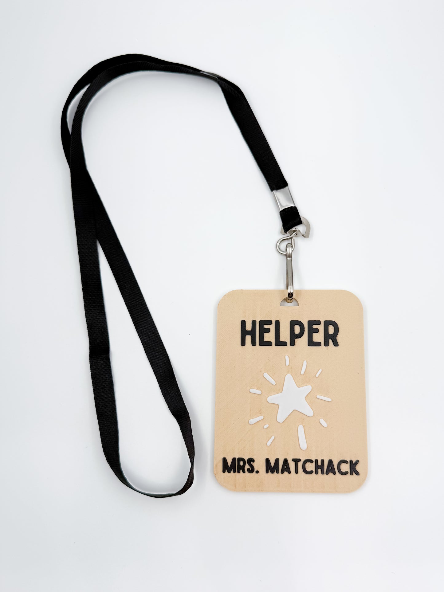 Customizable Teacher Hall Pass