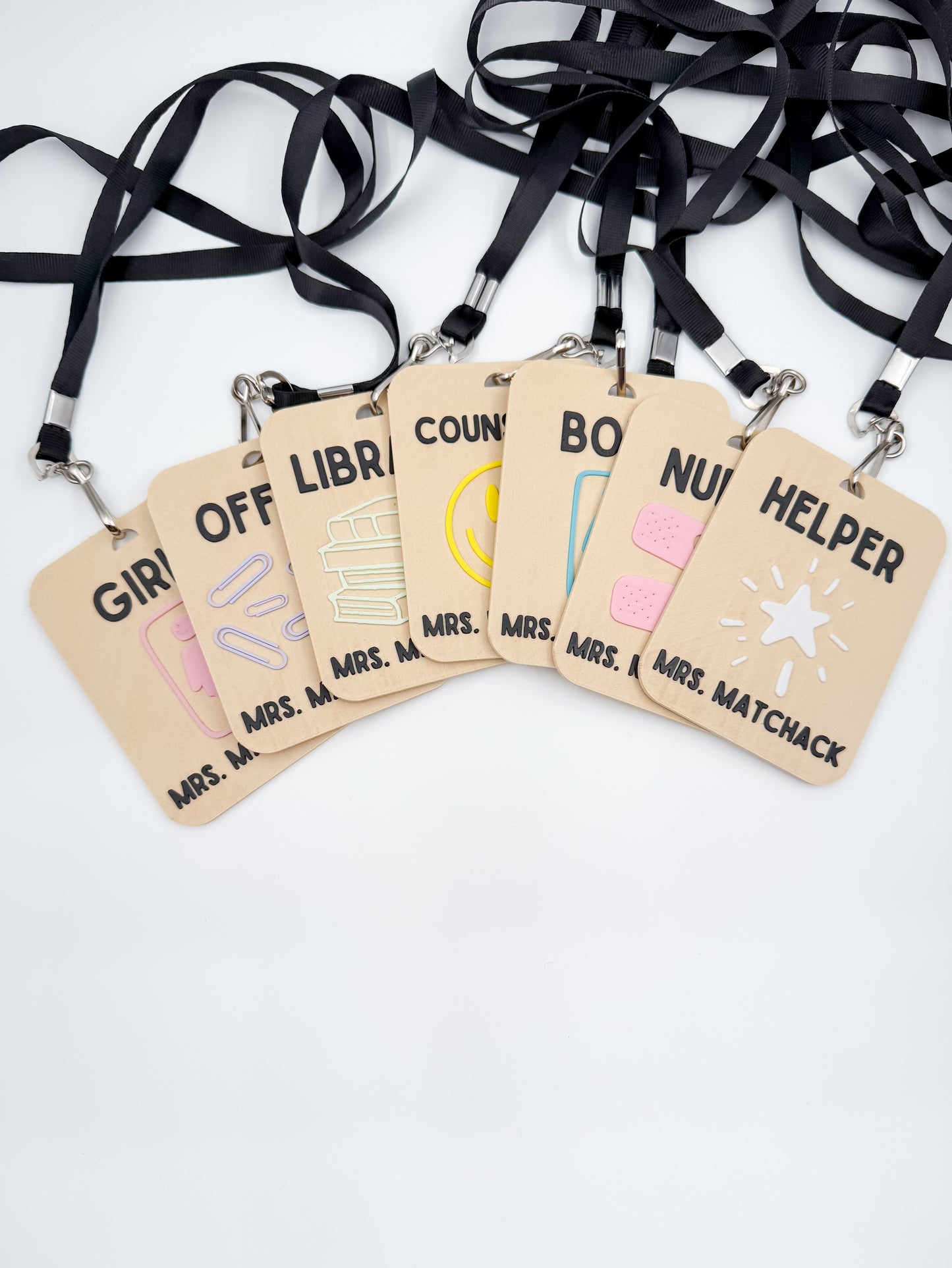 Customizable Teacher Hall Pass