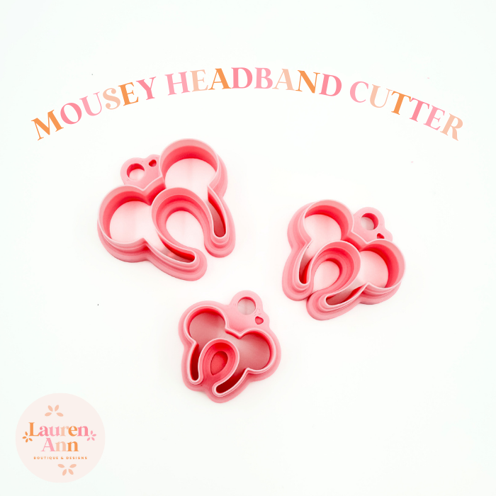 Mouse Ear Headband Clay Cutter Set – Set of 3 Sizes