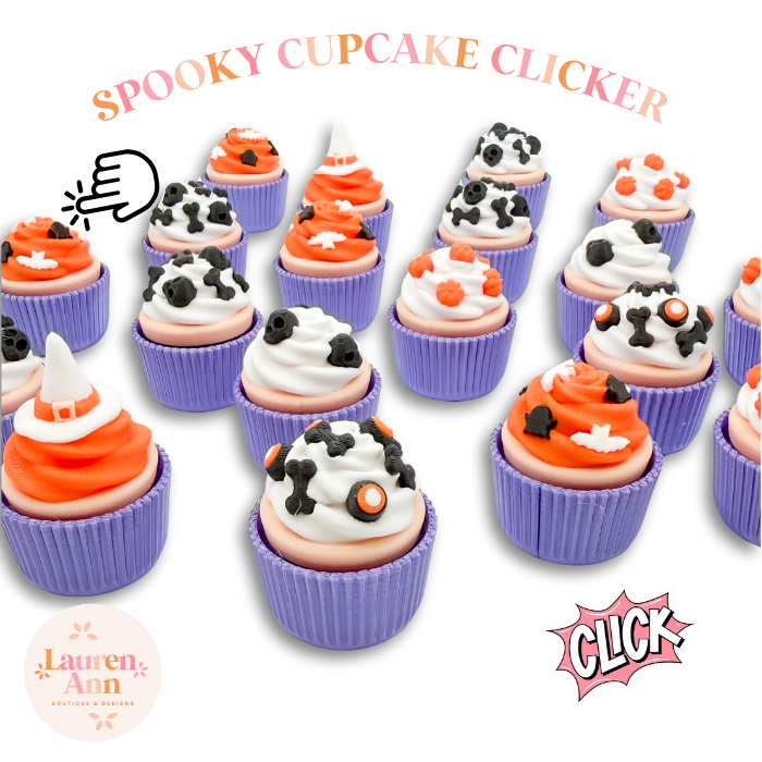 Spooky Cupcake Clickers MYSTERY 3 Pack
