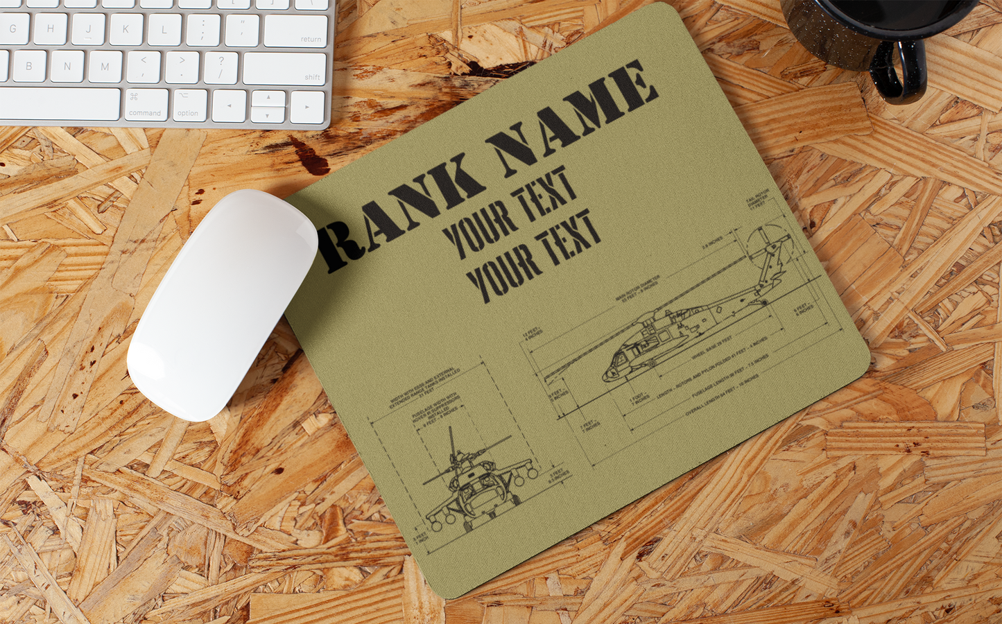 Blackhawk Pilot Custom Mousepad