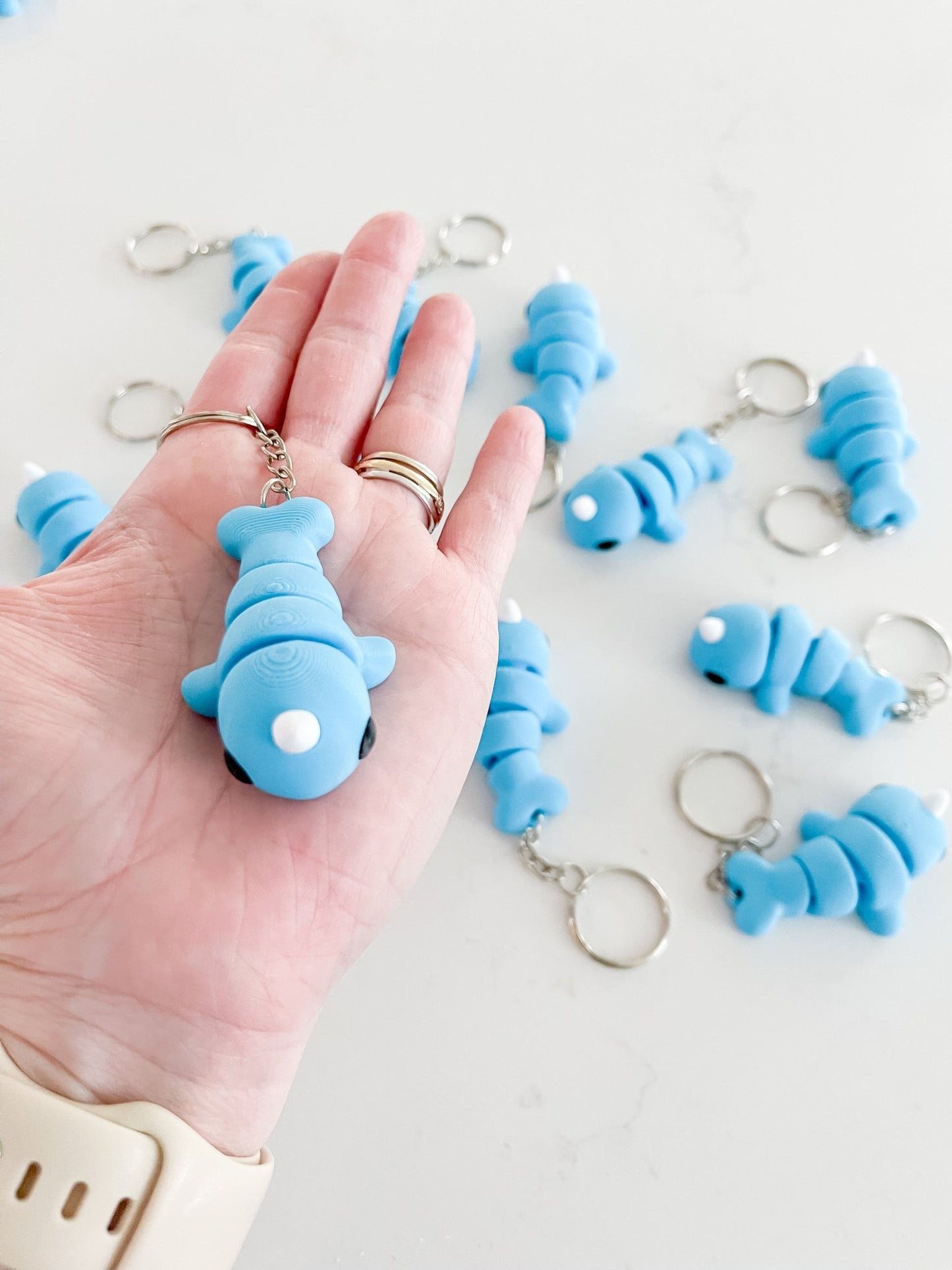 Baby Narwhal Keychain - Designs by Lauren Ann