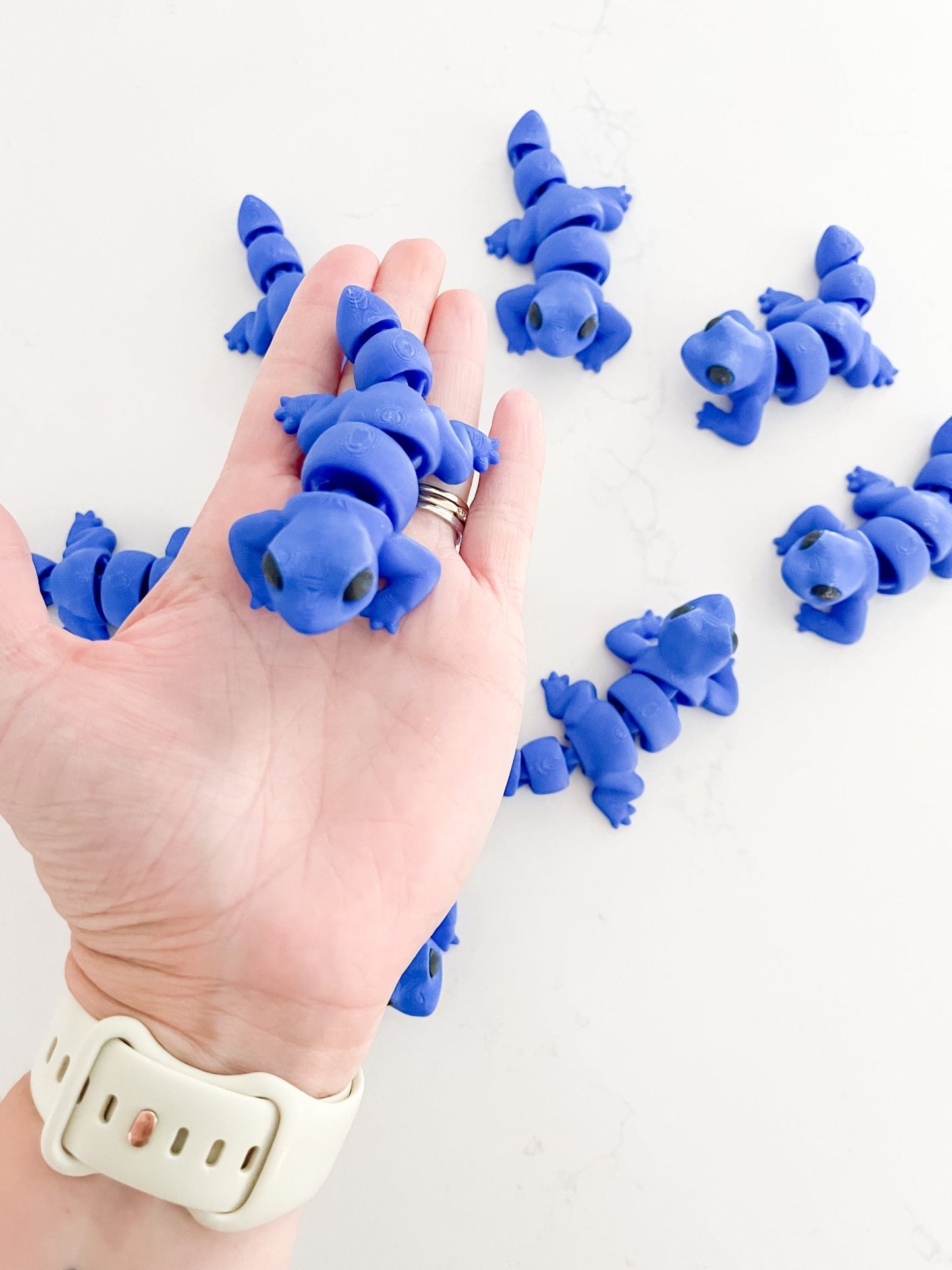 Blue Lizard Fidget - Designs by Lauren Ann