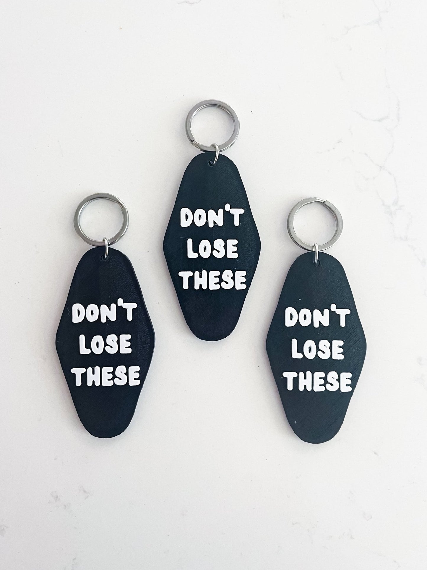 Don't Lose These Keychain - Designs by Lauren Ann