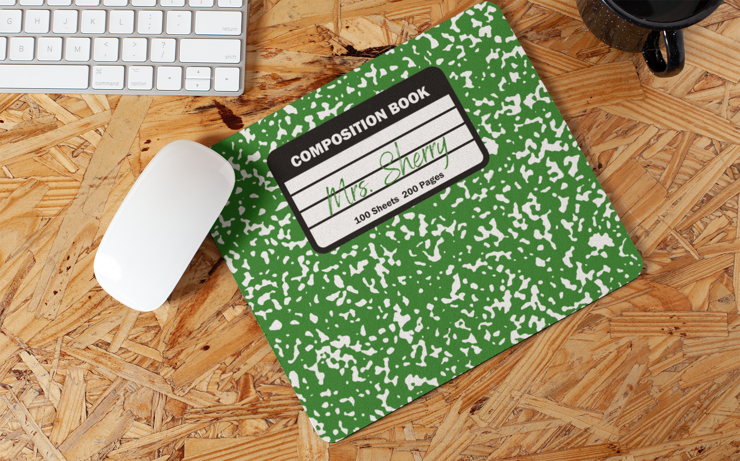 Green Composition Mousepad