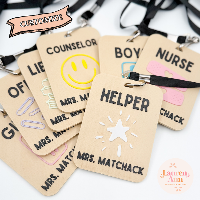 Customizable Teacher Hall Pass