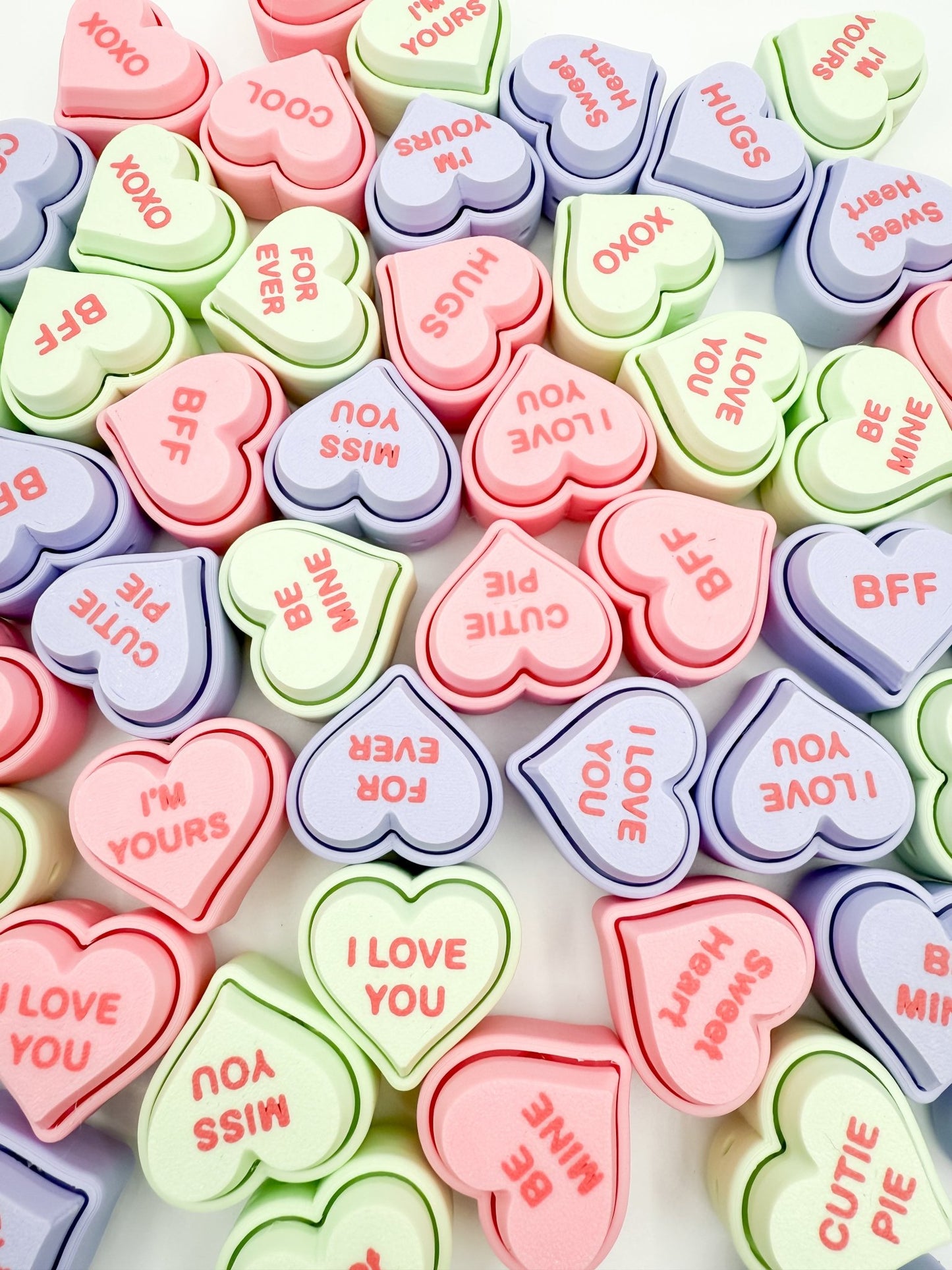 Mystery Pack Conversation Heart Clickers - Designs by Lauren Ann