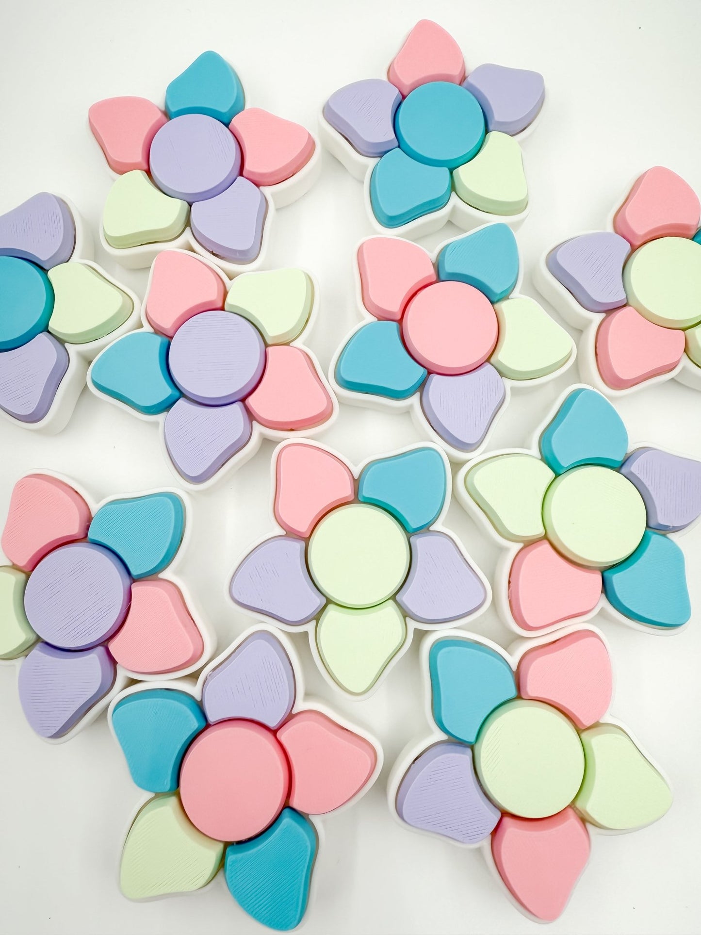 Pastel Flower Multi Keyboard Clicker Fidget - Designs by Lauren Ann