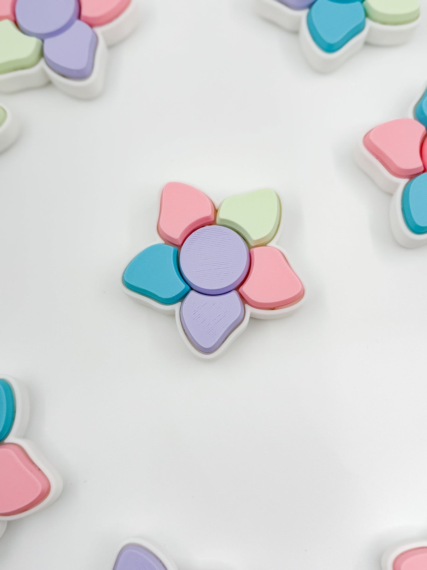 Pastel Flower Multi Keyboard Clicker Fidget - Designs by Lauren Ann