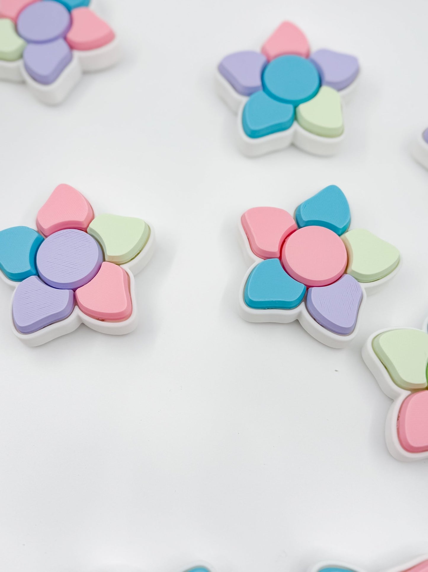 Pastel Flower Multi Keyboard Clicker Fidget - Designs by Lauren Ann