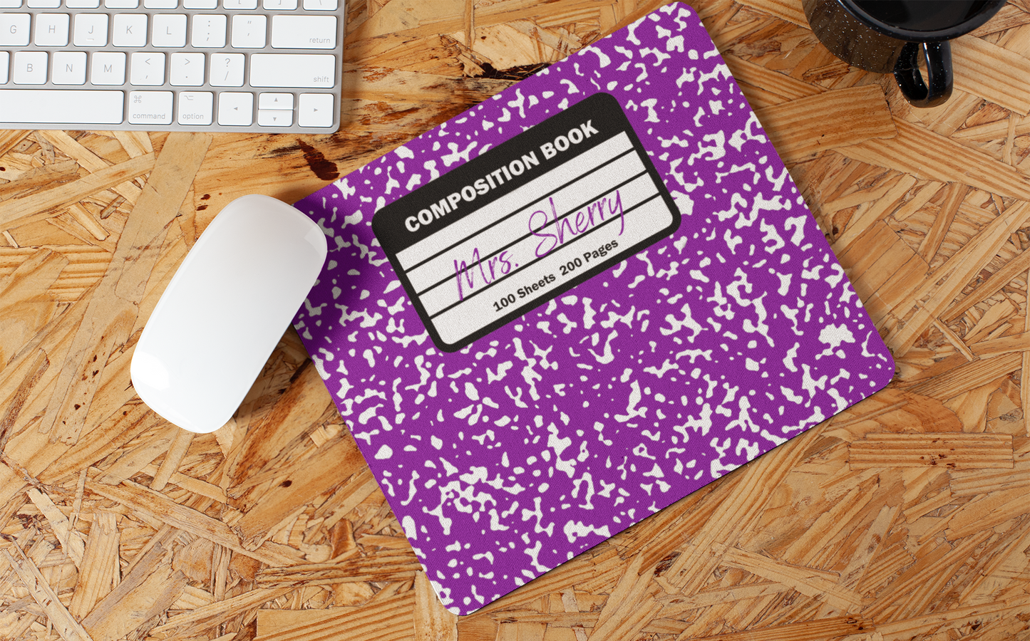 Purple Composition Mousepad