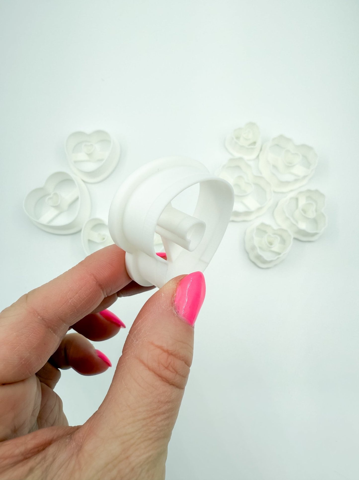 Valentine Heart Cookie Polymer Clay Cutters – Set of 10 (Mixed Sizes) - Designs by Lauren Ann