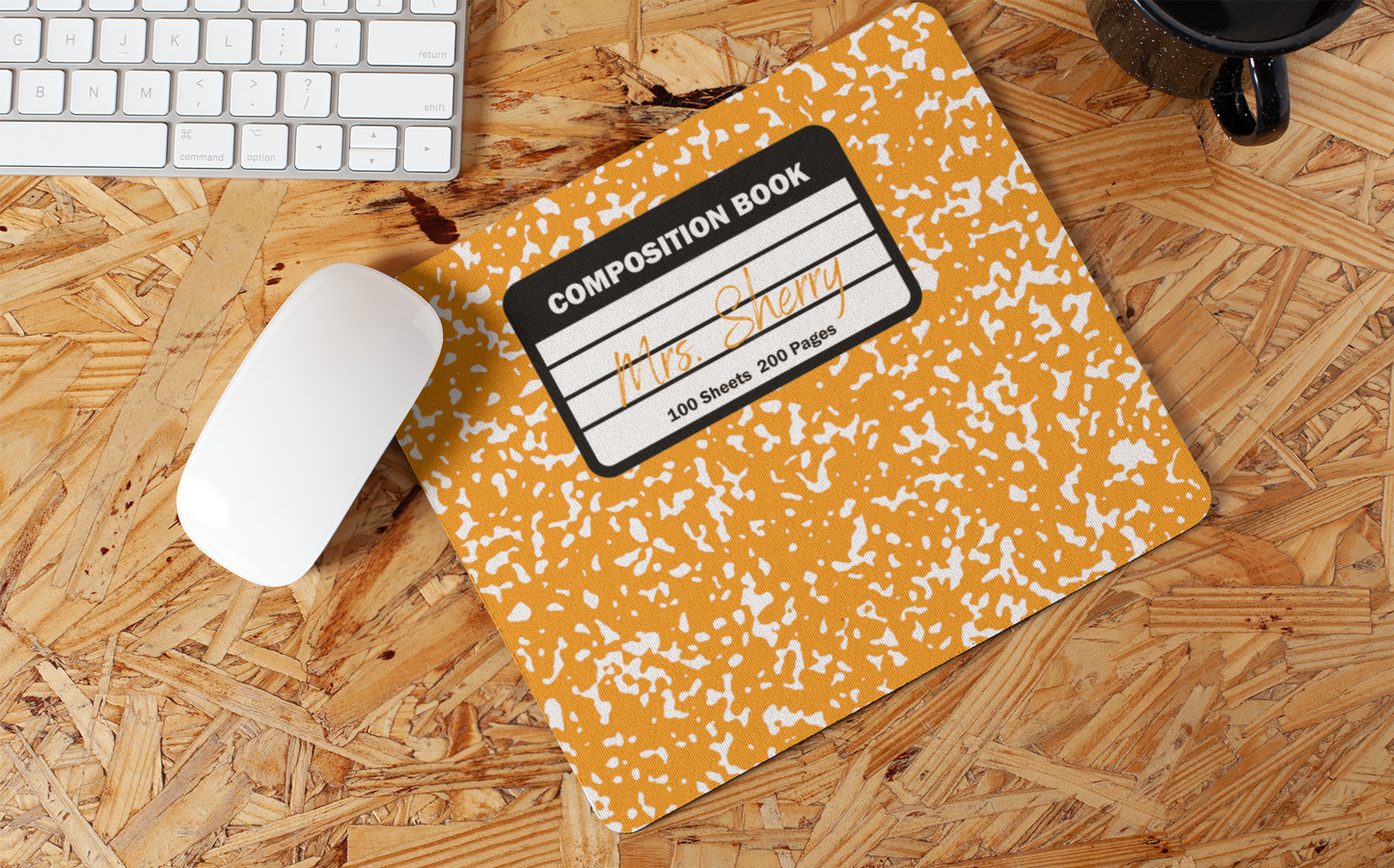 Yellow Composition Mousepad