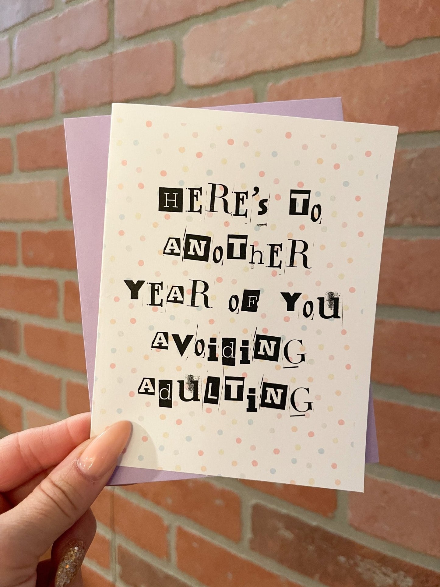 Adulting Greeting Card - Designs by Lauren Ann