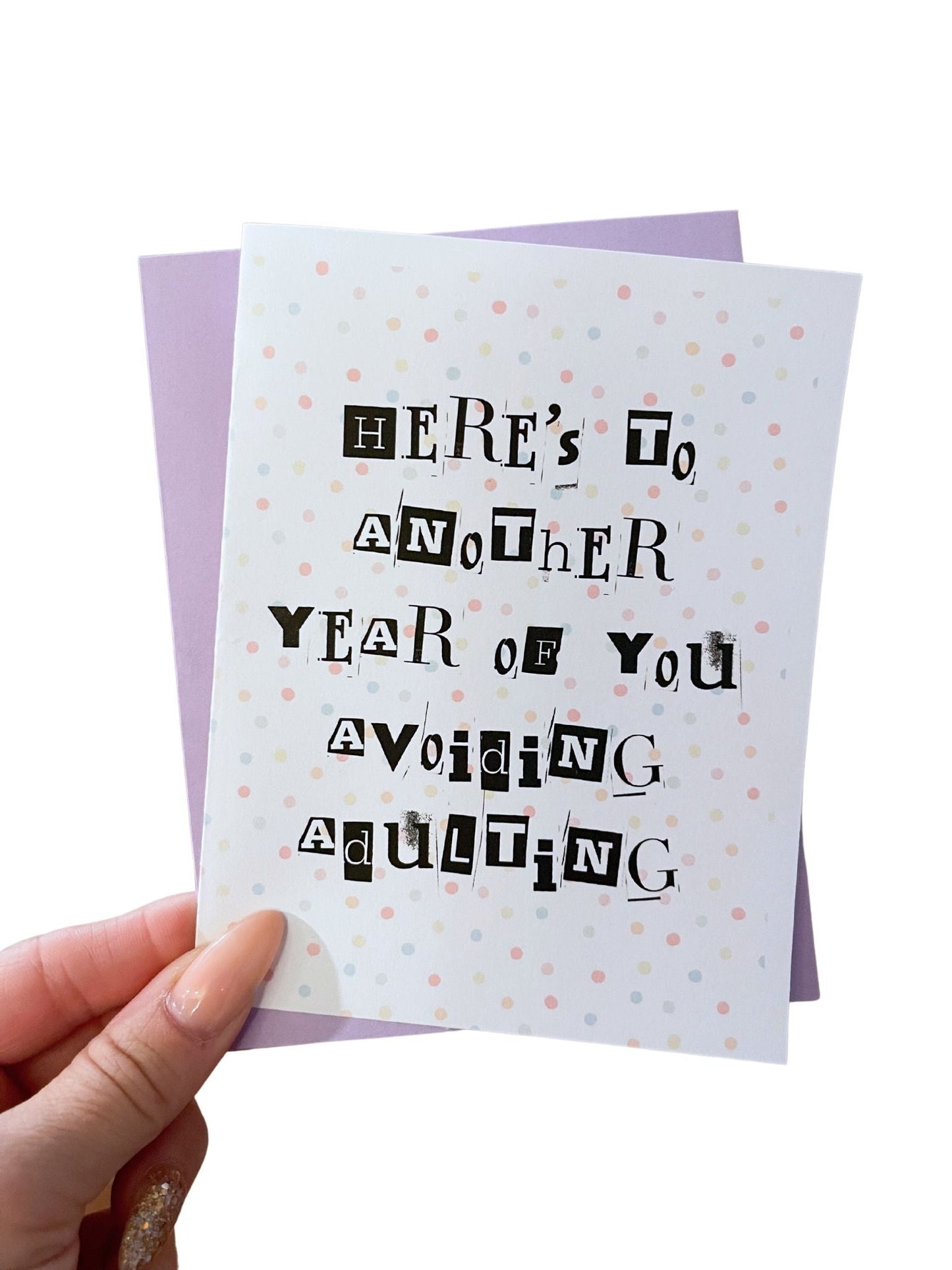 Adulting Greeting Card - Designs by Lauren Ann