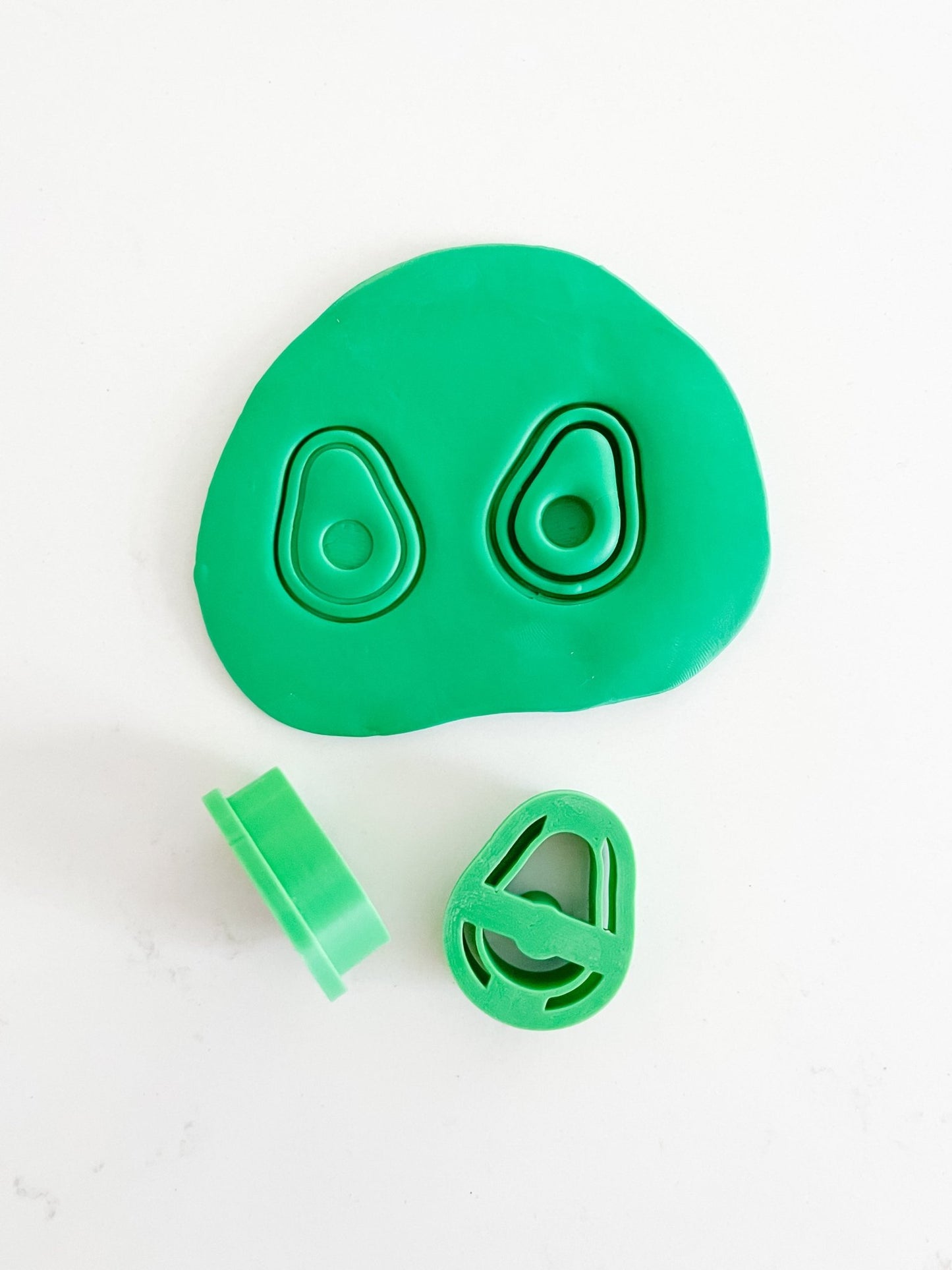 Avocado Polymer Clay Cutter - Studs - Designs by Lauren Ann