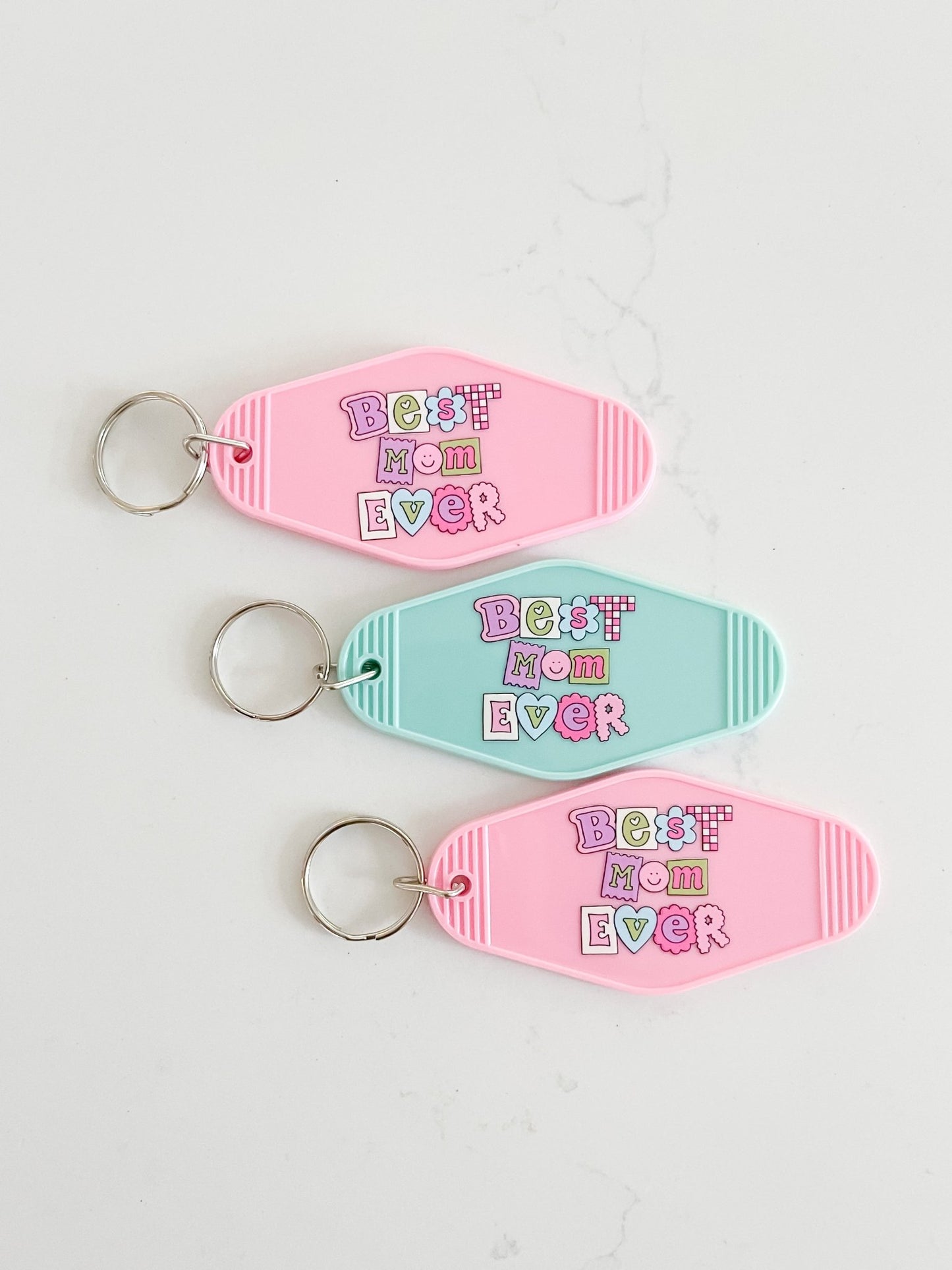 Best Mom Ever Keychain - Designs by Lauren Ann