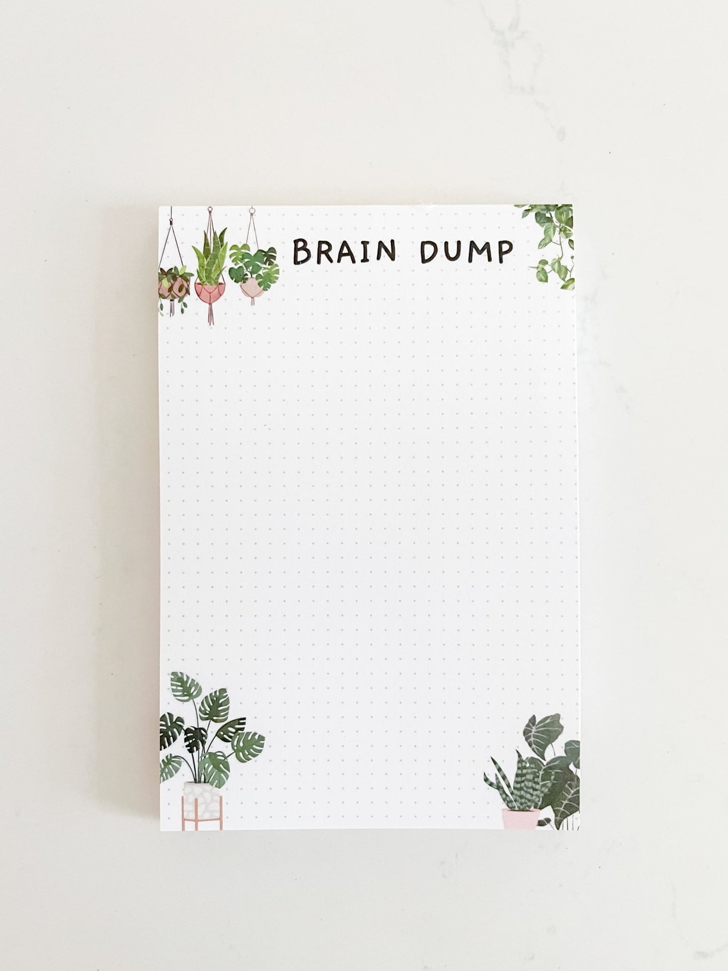 Brain Dump Planty Notepad - Designs by Lauren Ann