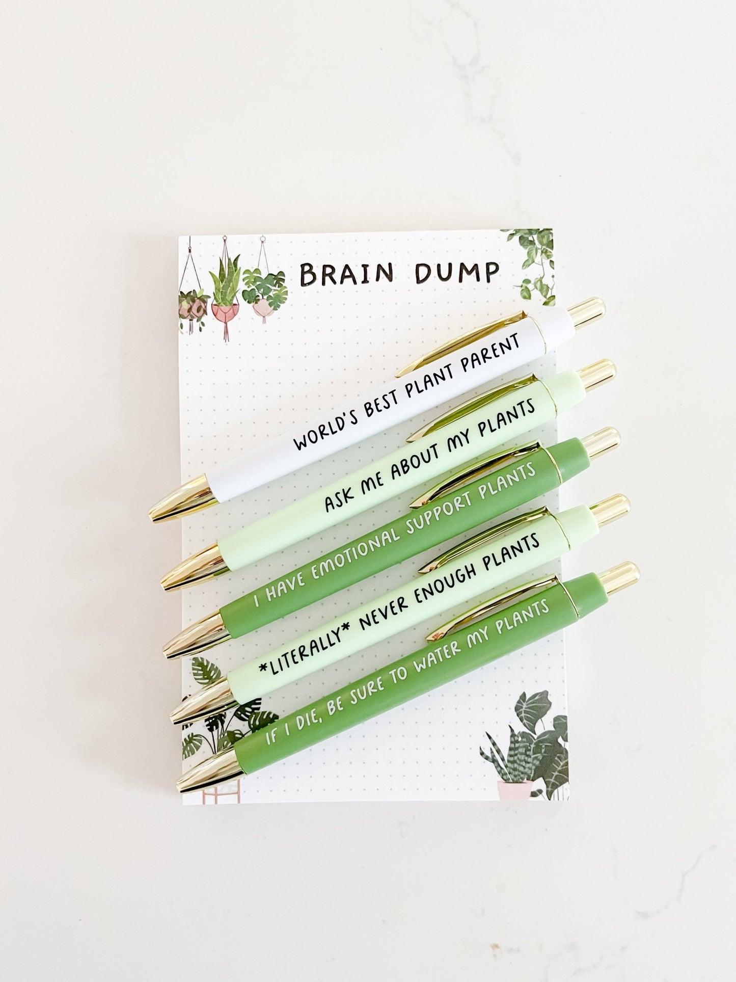 Brain Dump Planty Notepad - Designs by Lauren Ann