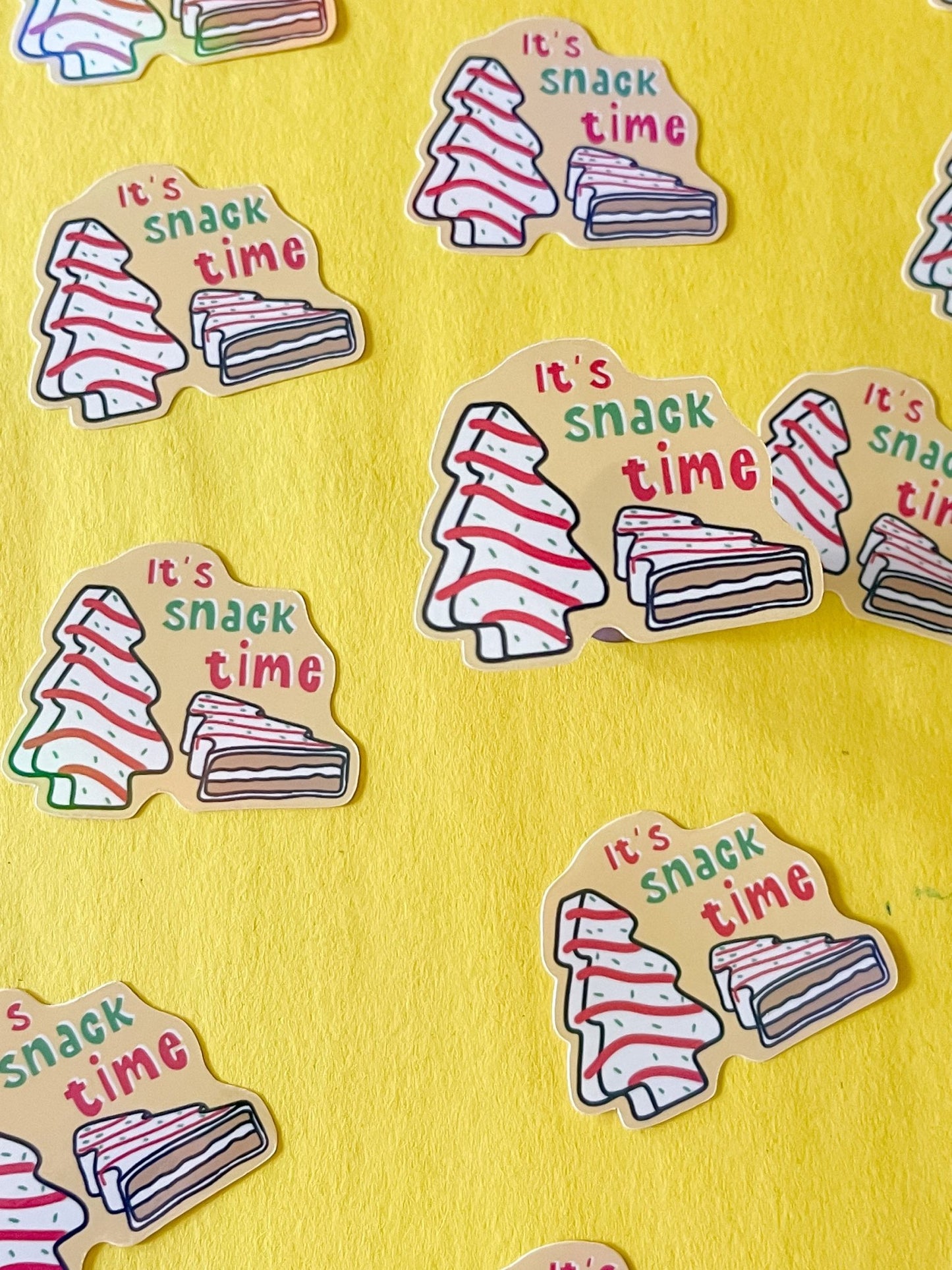 Christmas Snack Cake Sticker - Designs by Lauren Ann