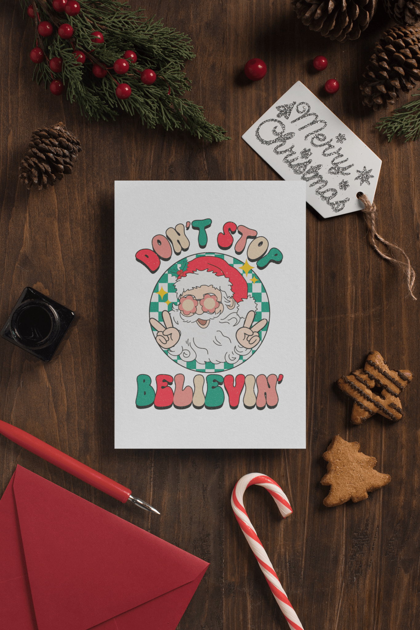 Greeting Card - Don't Stop Believin' - Designs by Lauren Ann