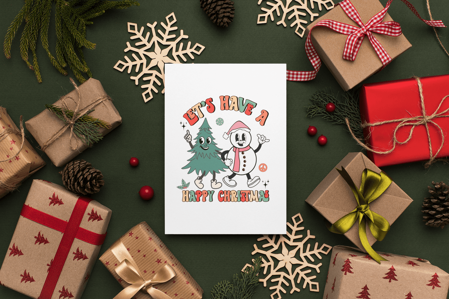 Greeting Card -Happy Christmas - Designs by Lauren Ann