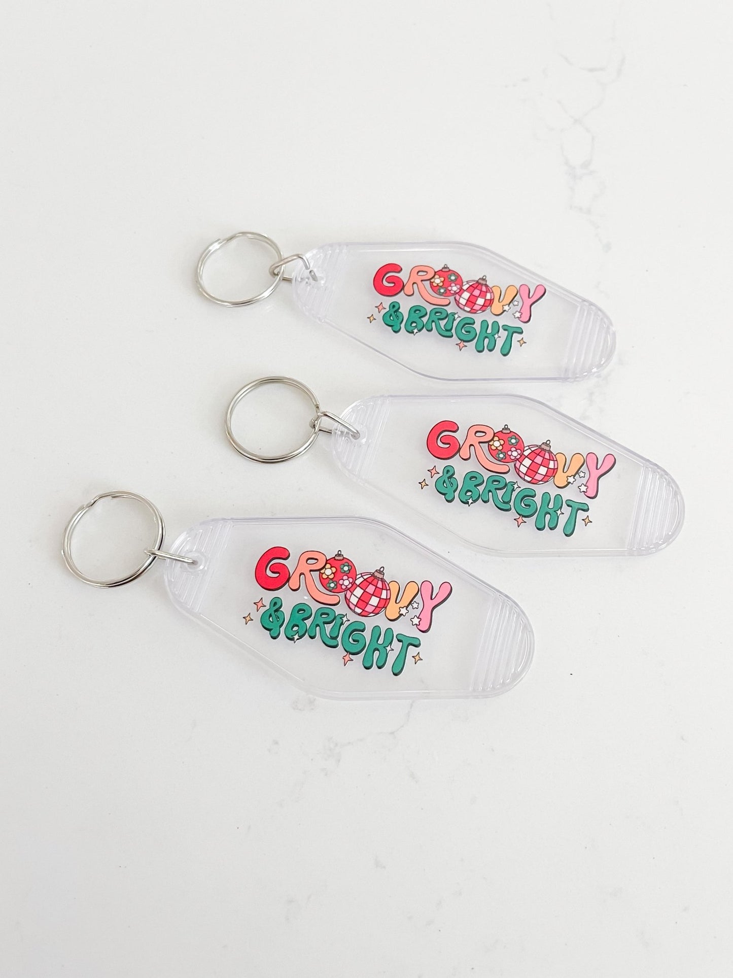 Groovy&Bright Keychain - Designs by Lauren Ann