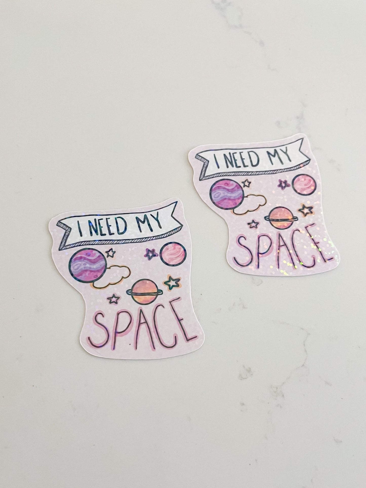 I Need My Space Sticker - Designs by Lauren Ann