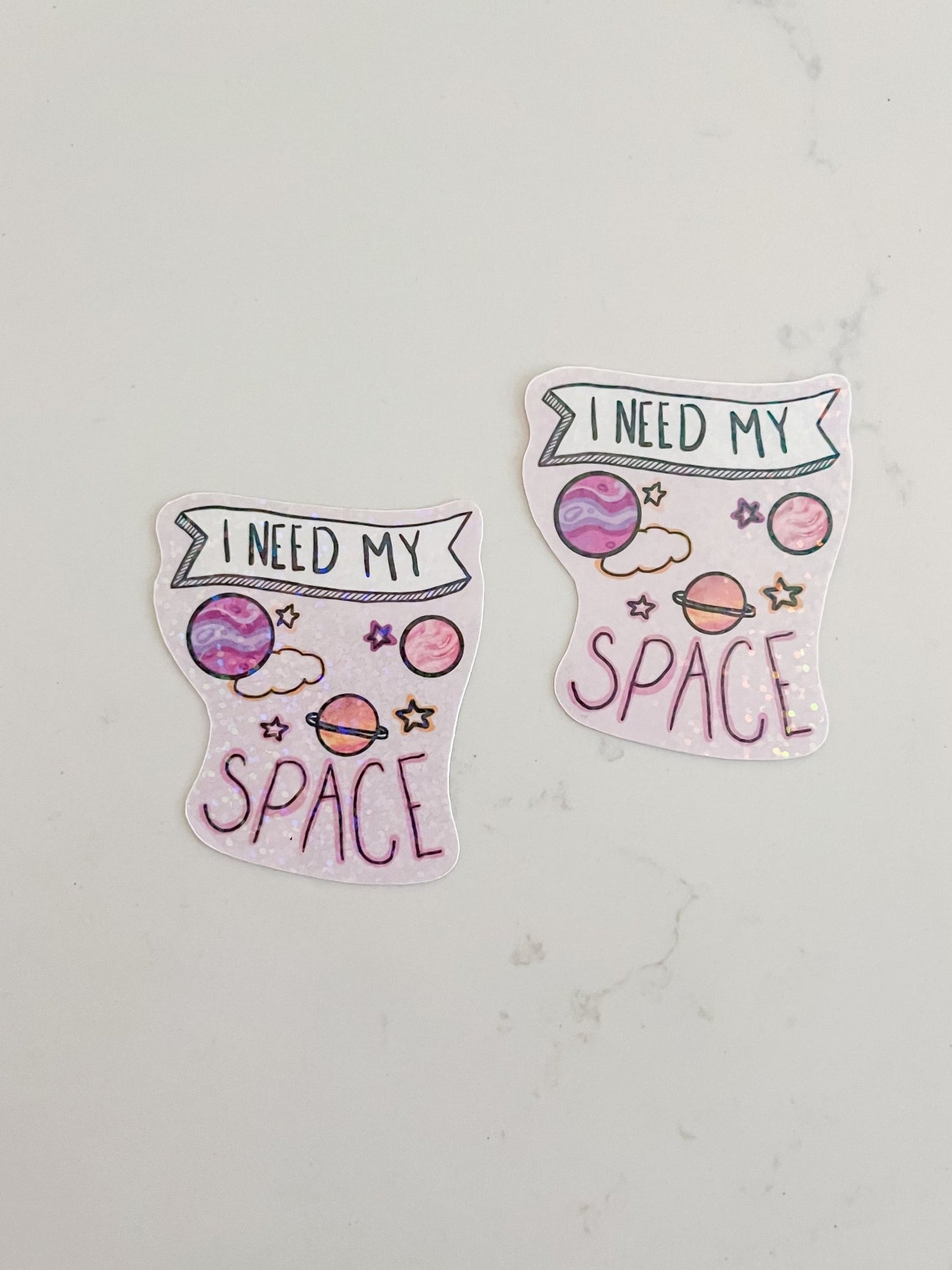 I Need My Space Sticker - Designs by Lauren Ann