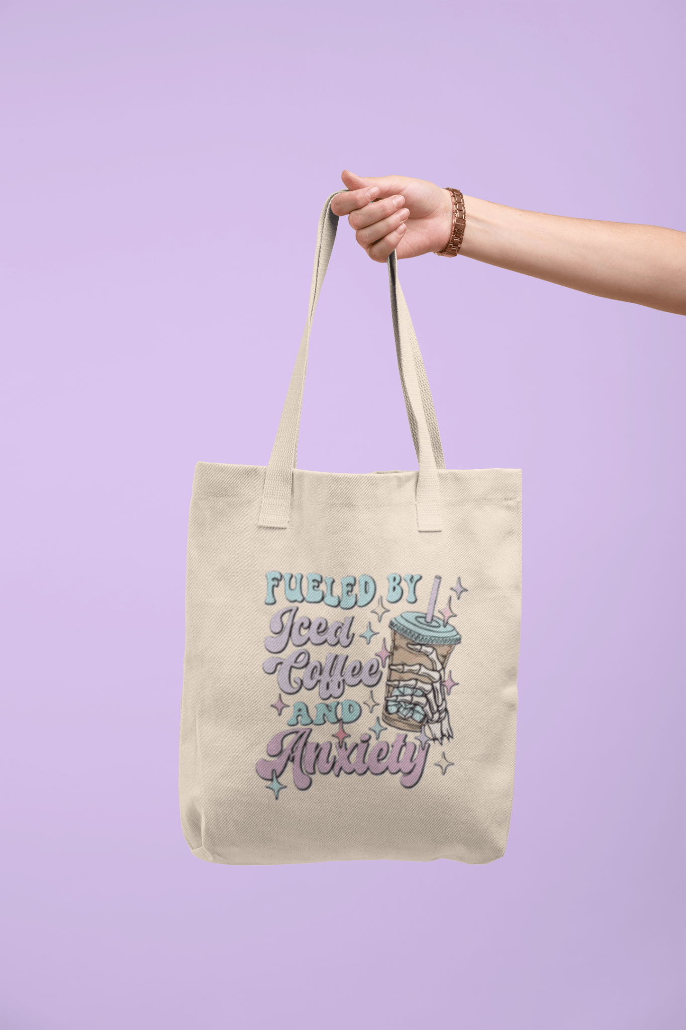 Iced Coffee & Anxiety Retro Mental Health You Pick Item - Designs by Lauren Ann