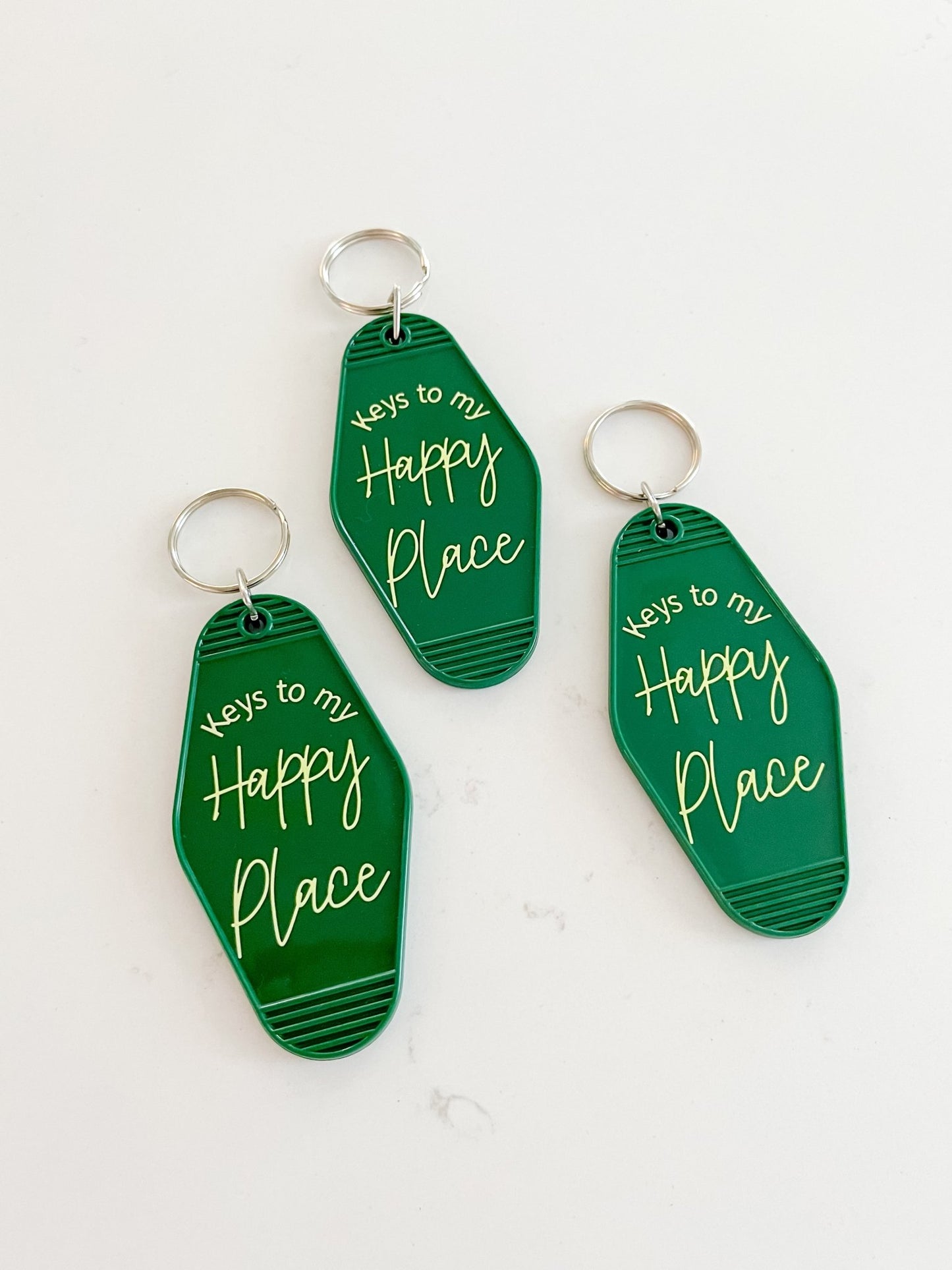 Keys To My Happy Place Keychain - Designs by Lauren Ann