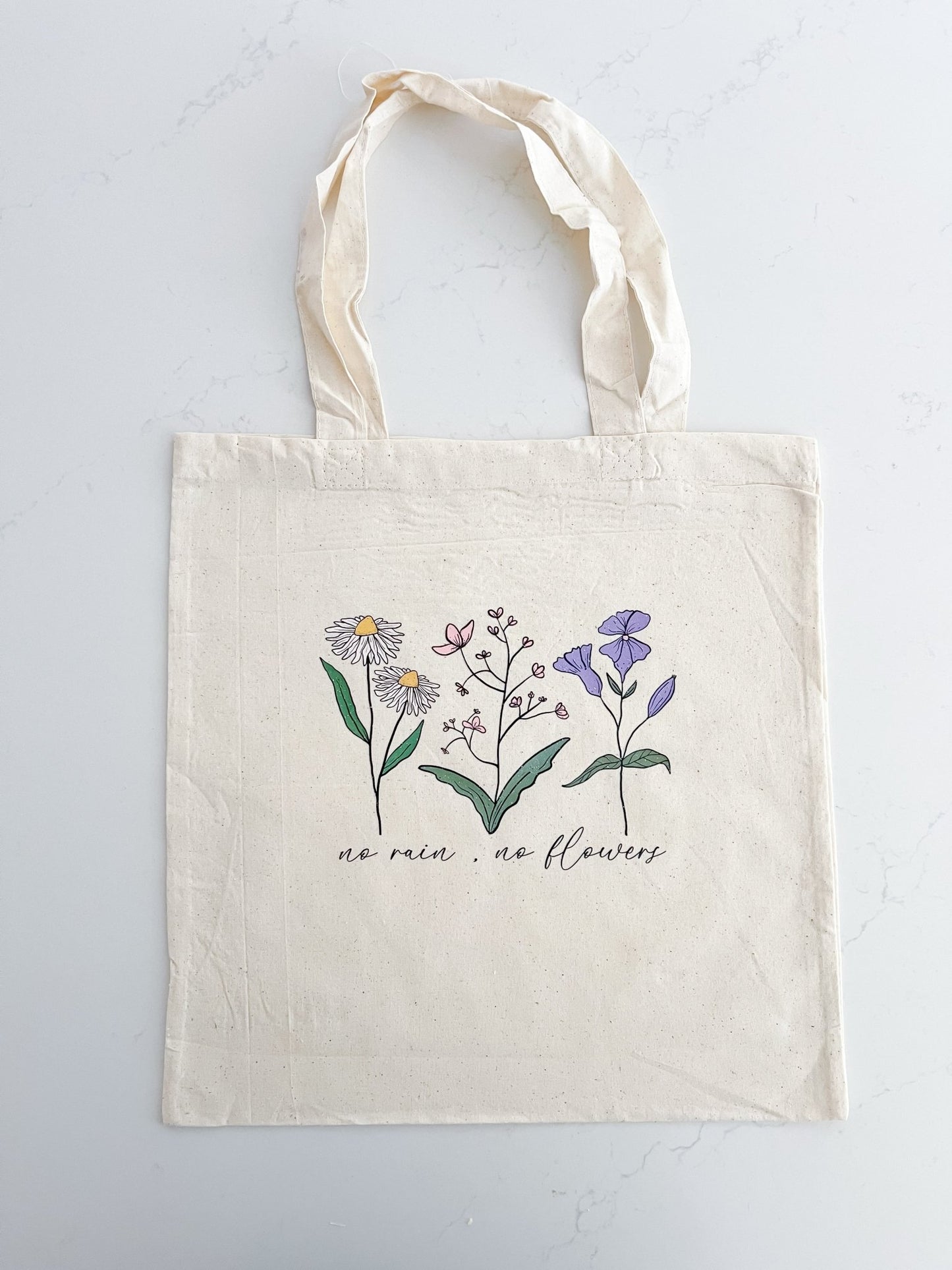 No Rain, No Flowers Tote - Designs by Lauren Ann