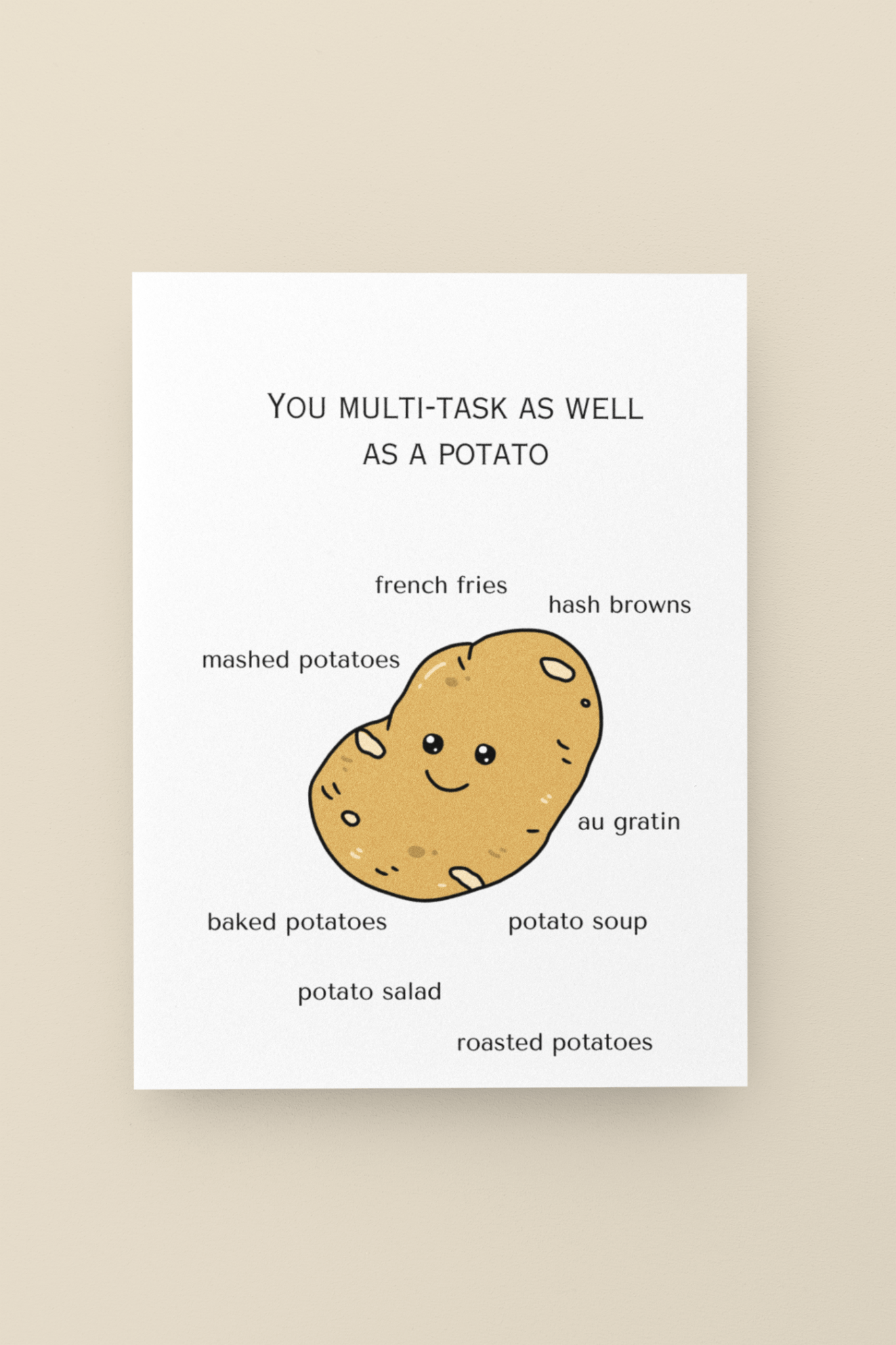 Potato Greeting Card - Designs by Lauren Ann