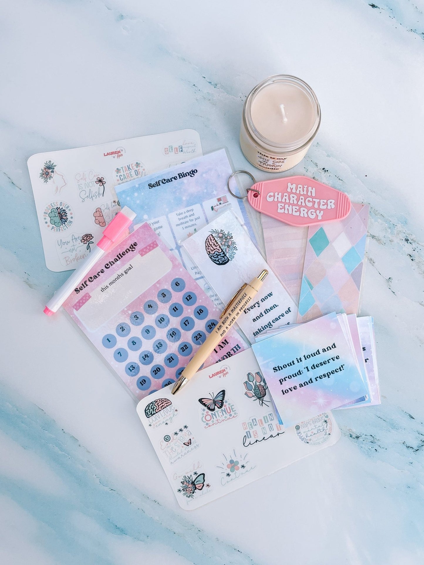 Self Care Affirmation Set - Designs by Lauren Ann