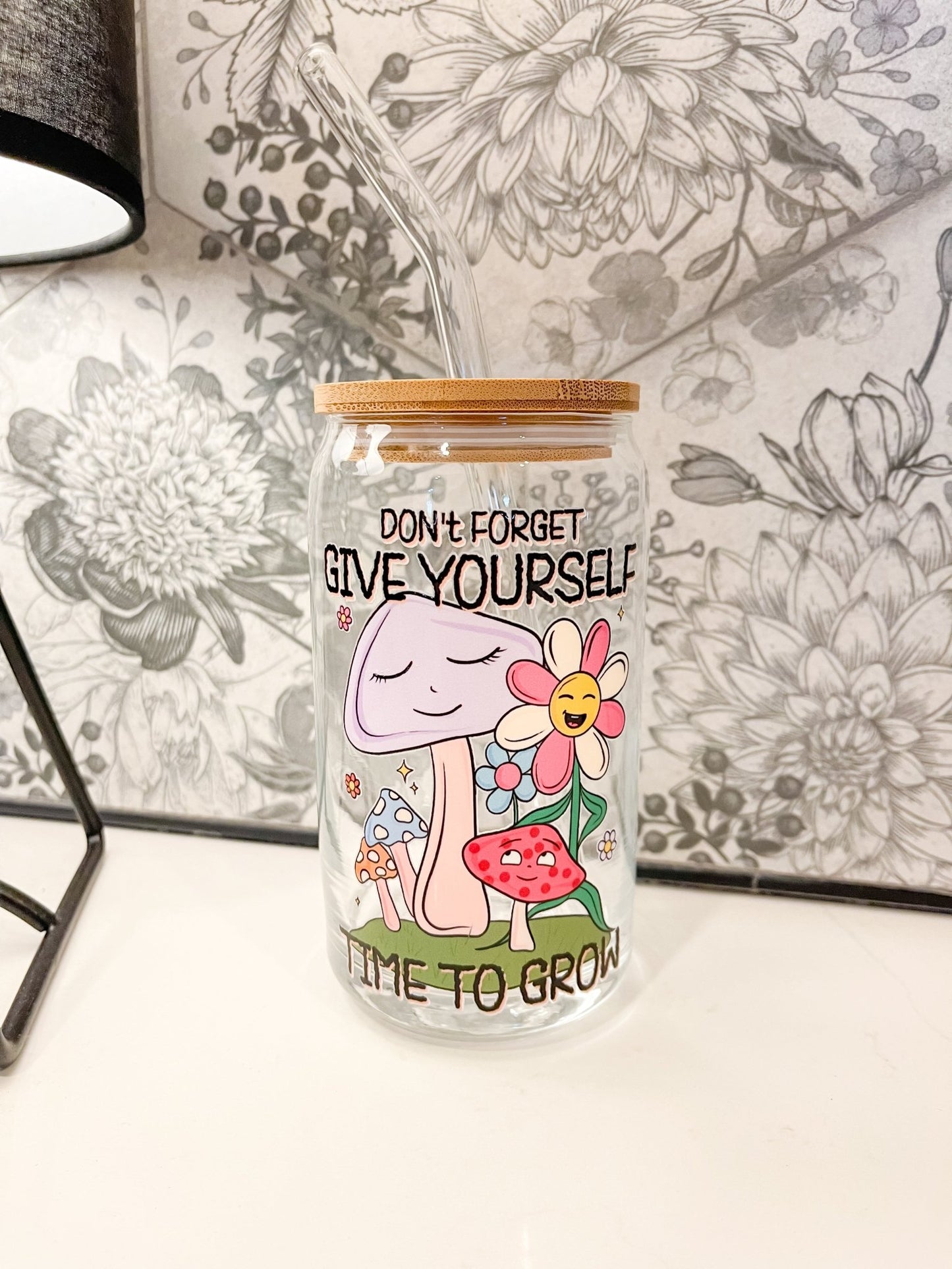 Shroomie Growth Glass Can Set - Designs by Lauren Ann