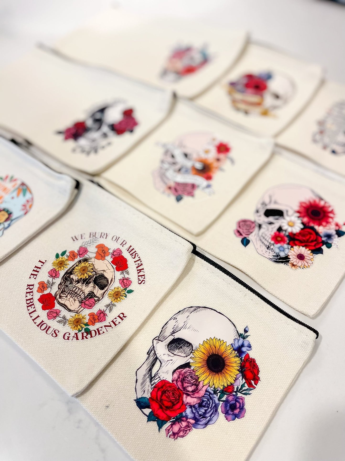 Skelly Canvas Bags - Designs by Lauren Ann