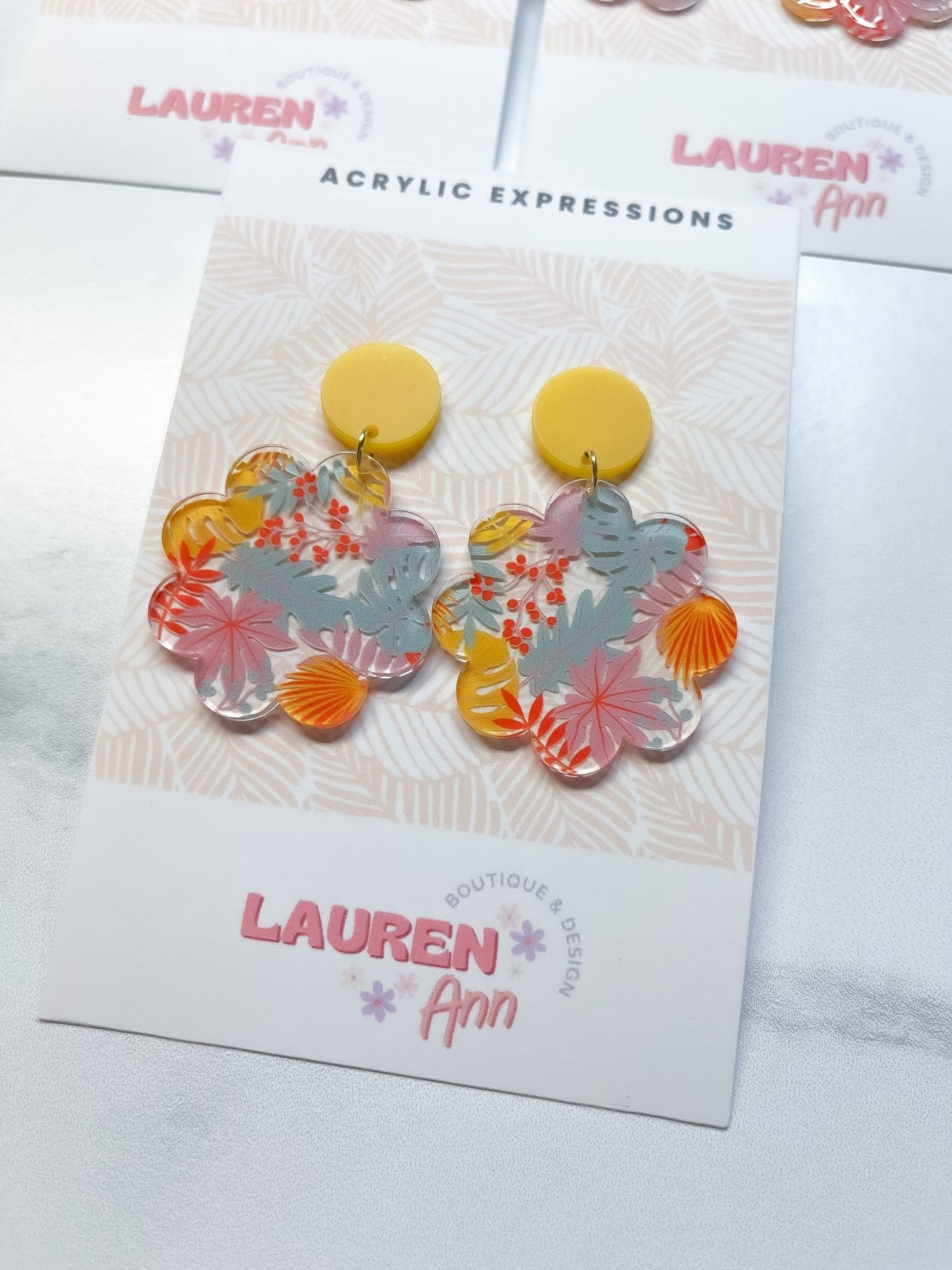 Tropical Earrings - Designs by Lauren Ann