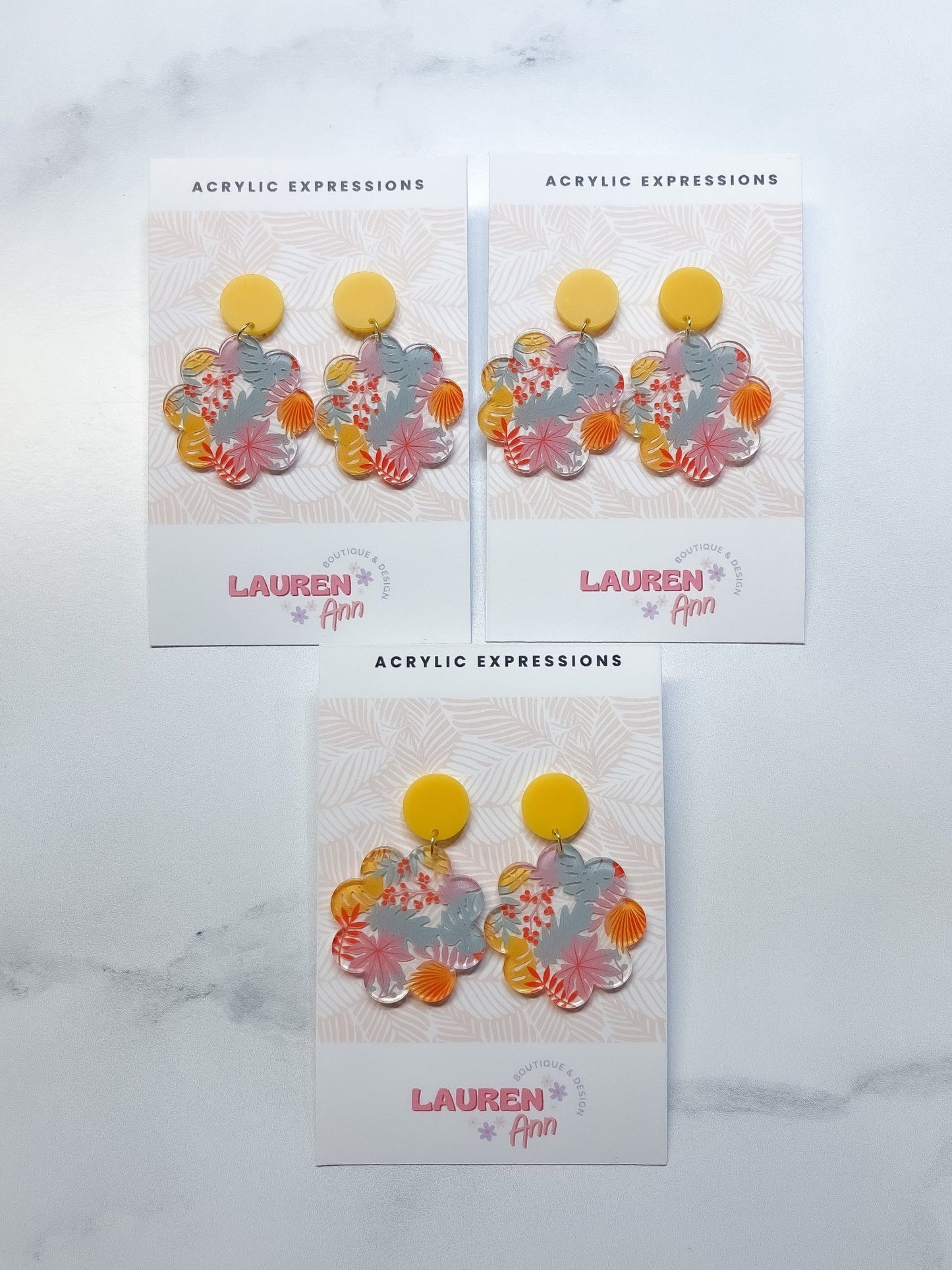 Tropical Earrings - Designs by Lauren Ann