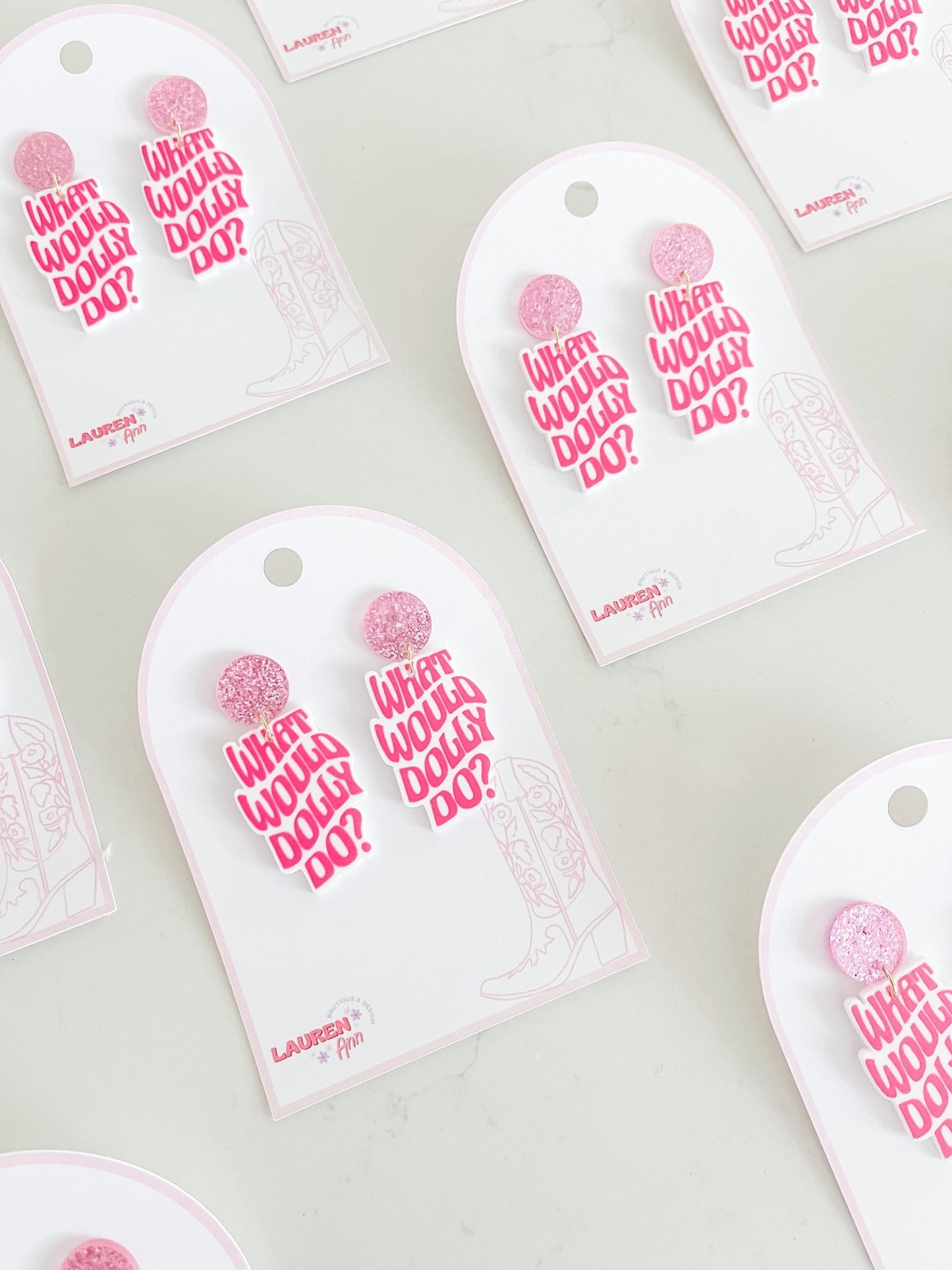 What Would Dolly Do Earrings - Designs by Lauren Ann