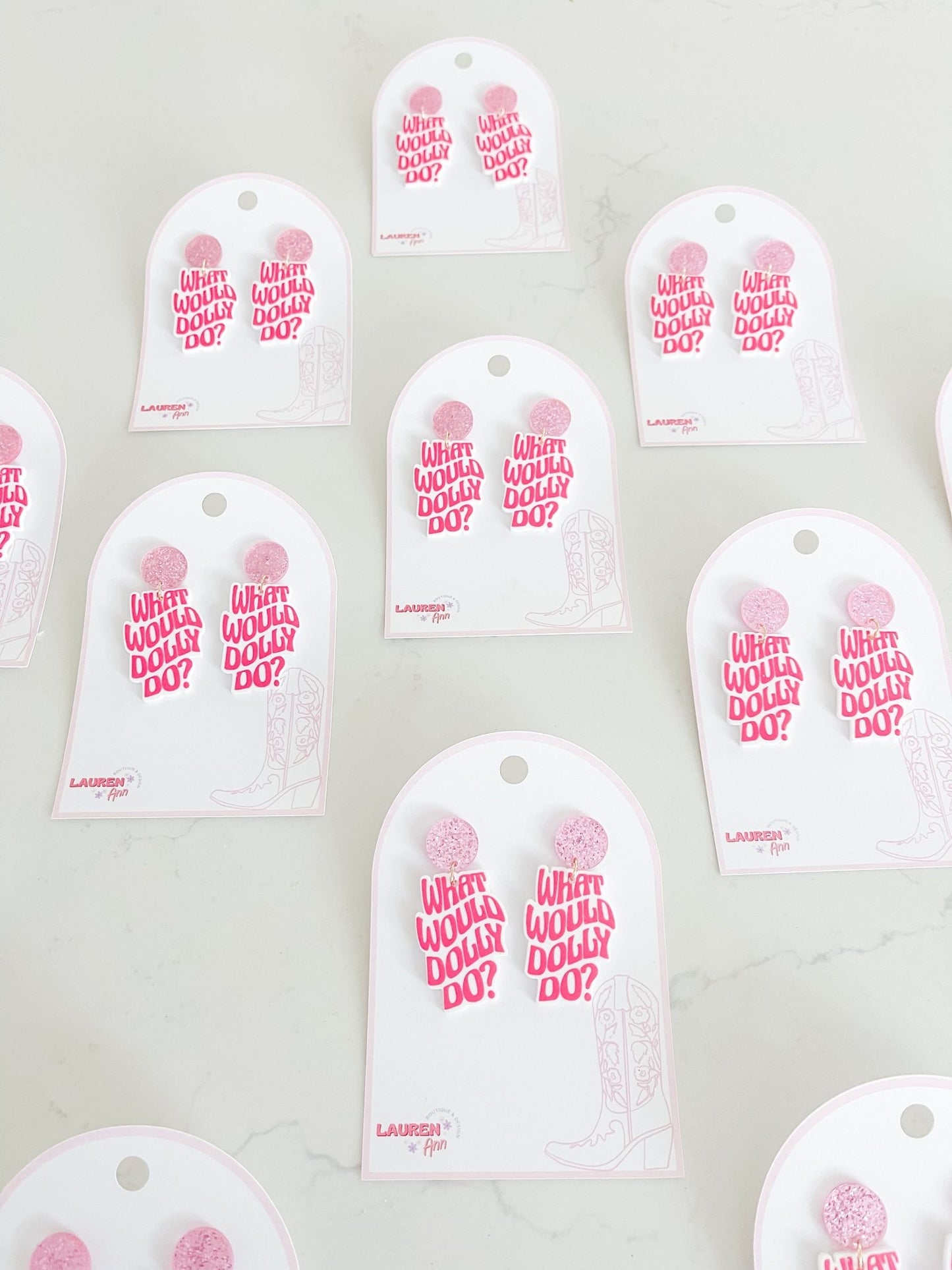 What Would Dolly Do Earrings - Designs by Lauren Ann
