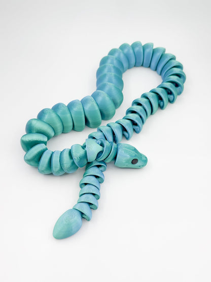 32 - Inch Articulated Snake – 3D Printed, Fidget Toy - Designs by Lauren Ann