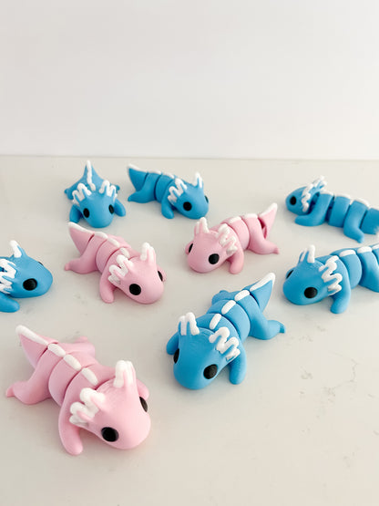 Baby Axolotl Fidget - Custom Color (15 Pack)