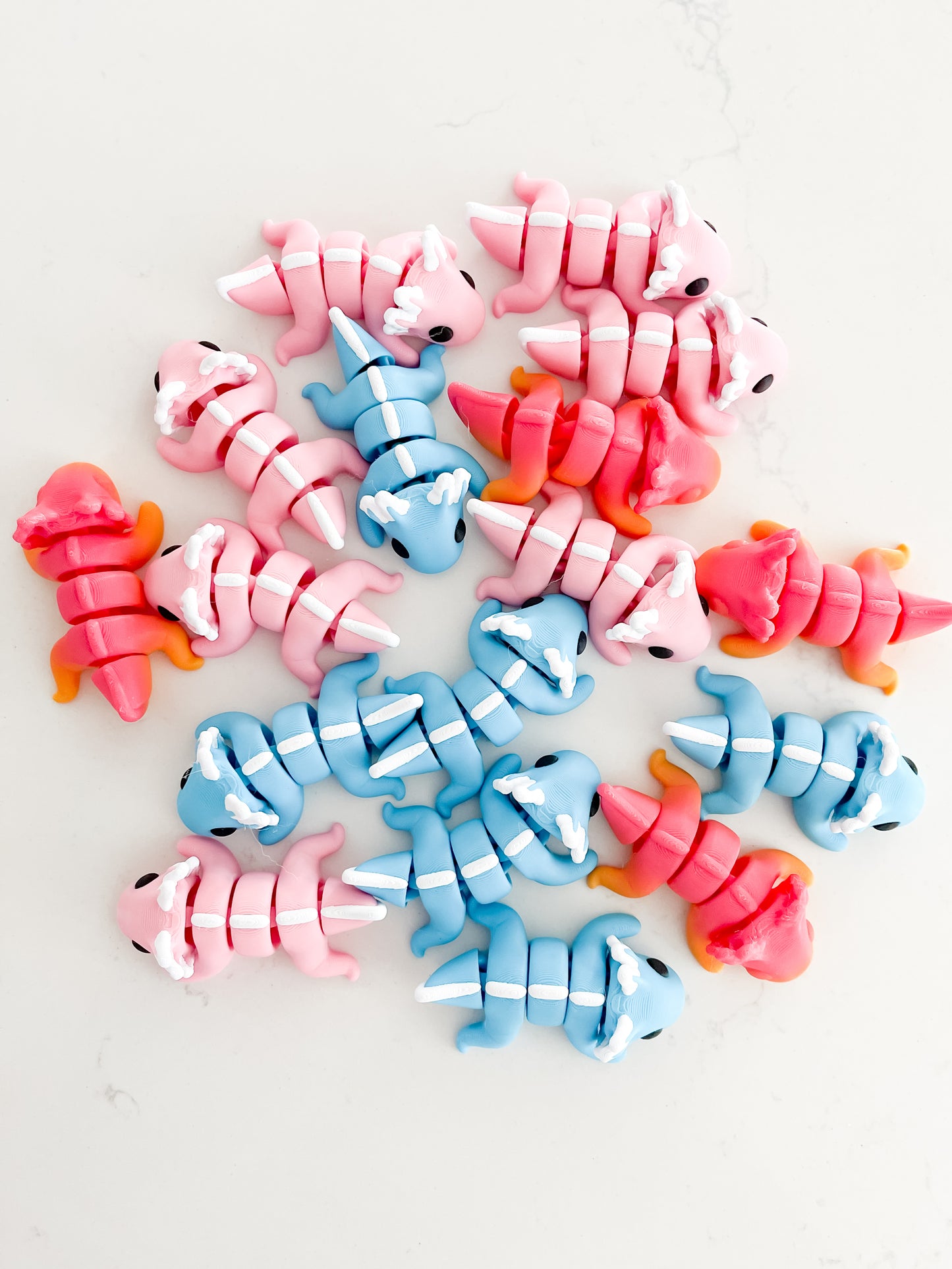 Baby Axolotl Fidget - Custom Color (15 Pack)