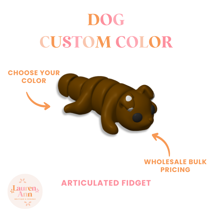 Baby Dog Fidget - Custom Color (15 Pack)