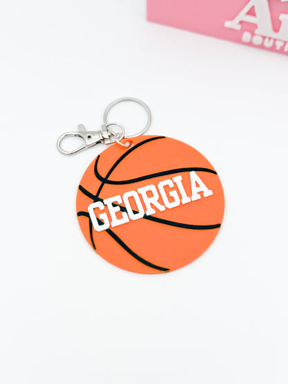 Personalized Basketball Keychain