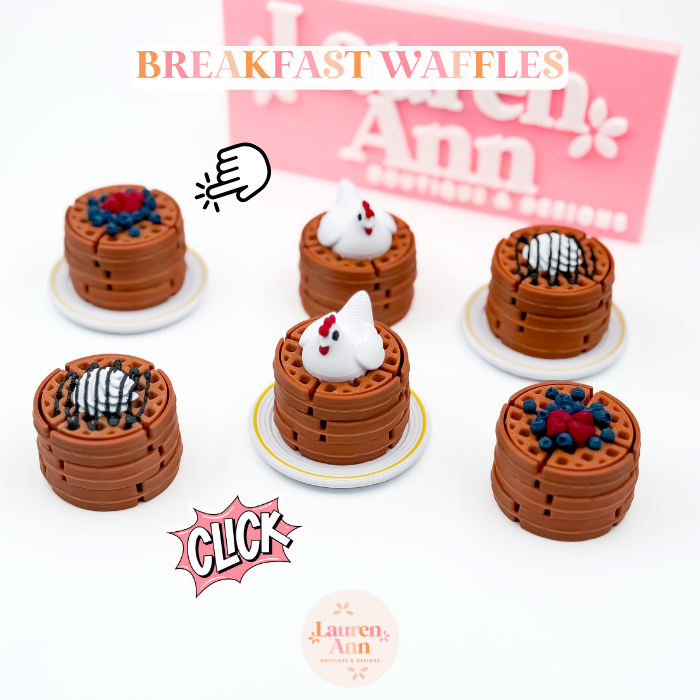 Breakfast Waffle Clickers