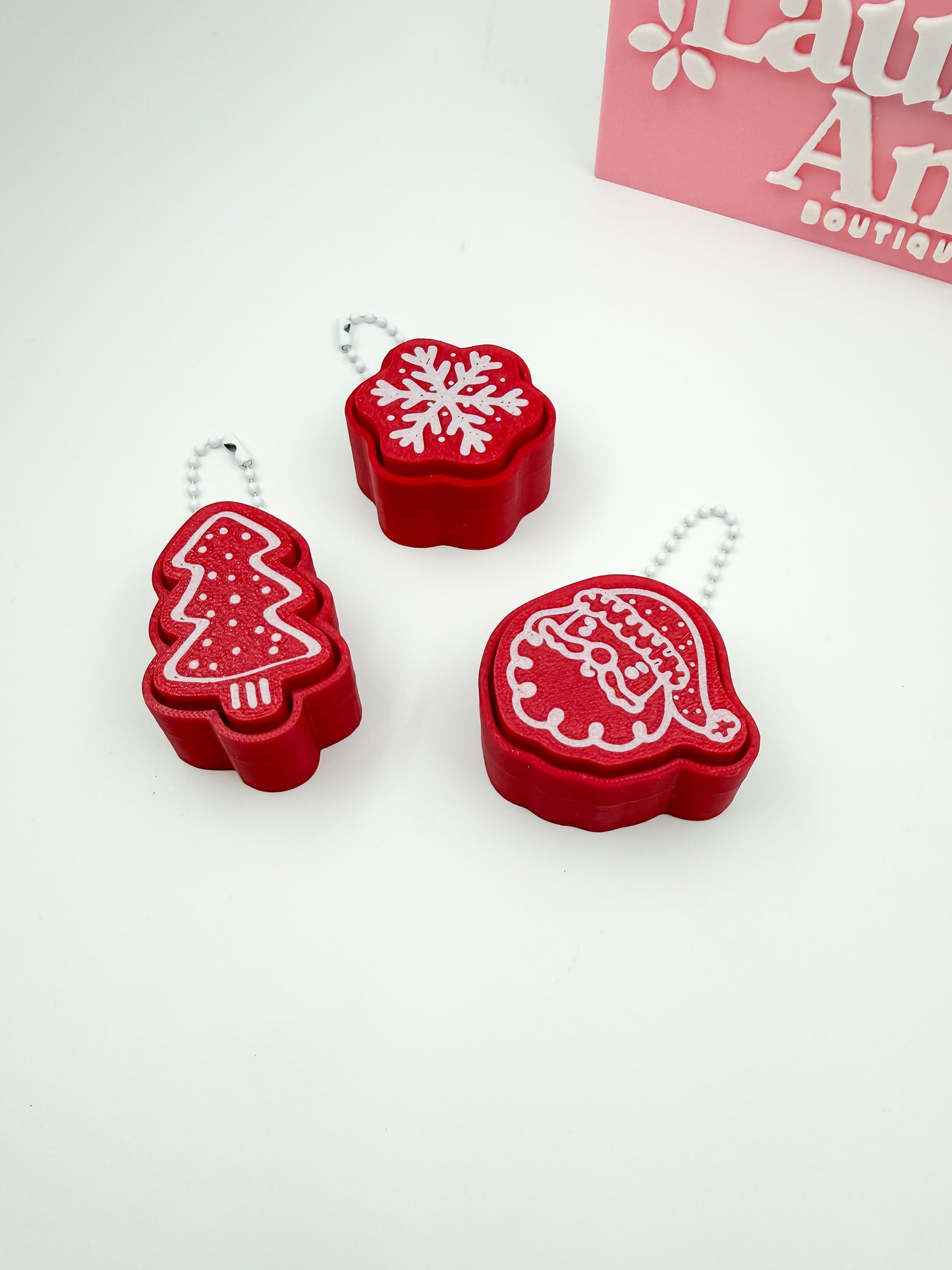 Christmas Gingerbread Style Clickers- 3 pack