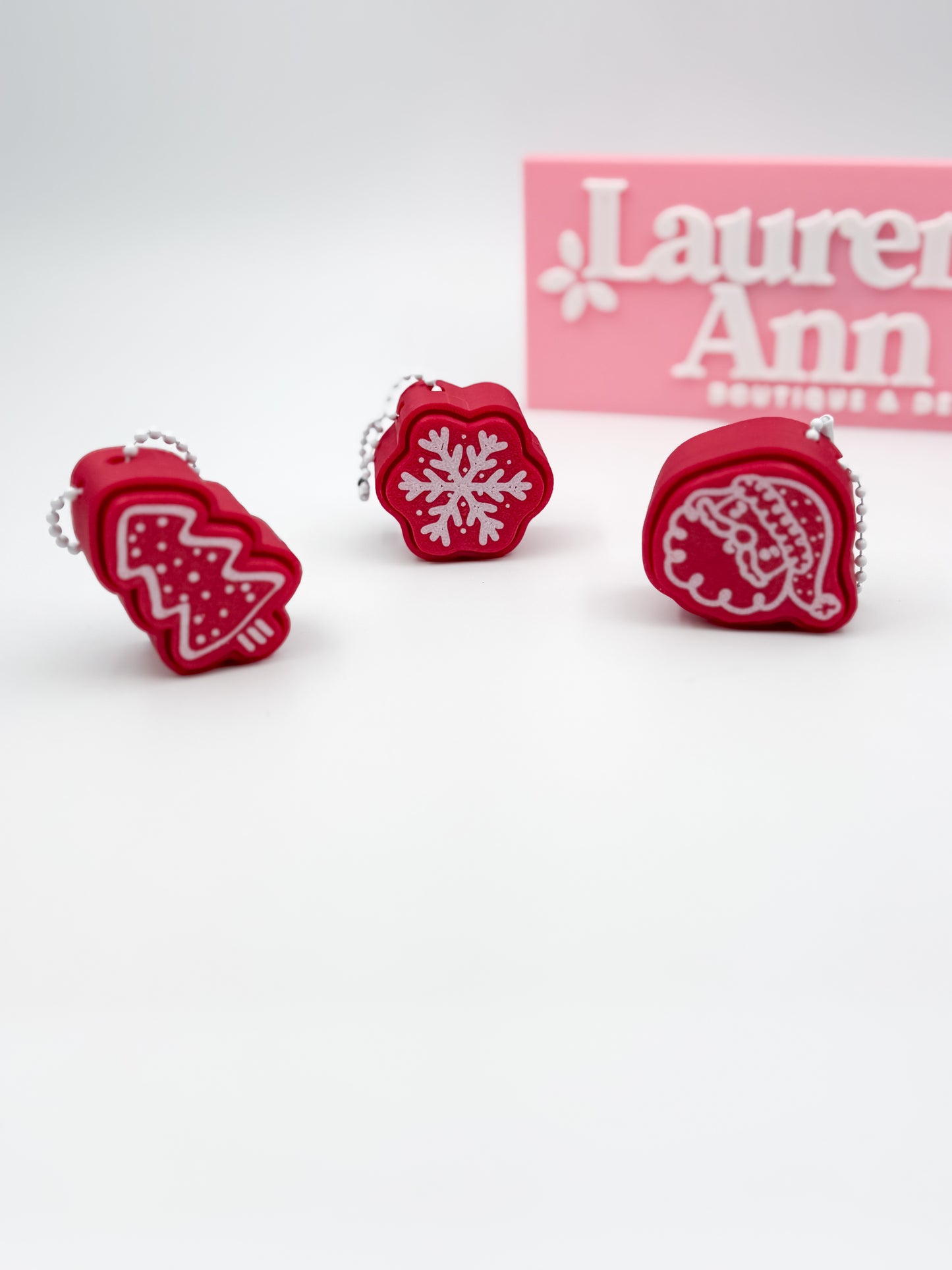 Christmas Gingerbread Style Clickers- 3 pack