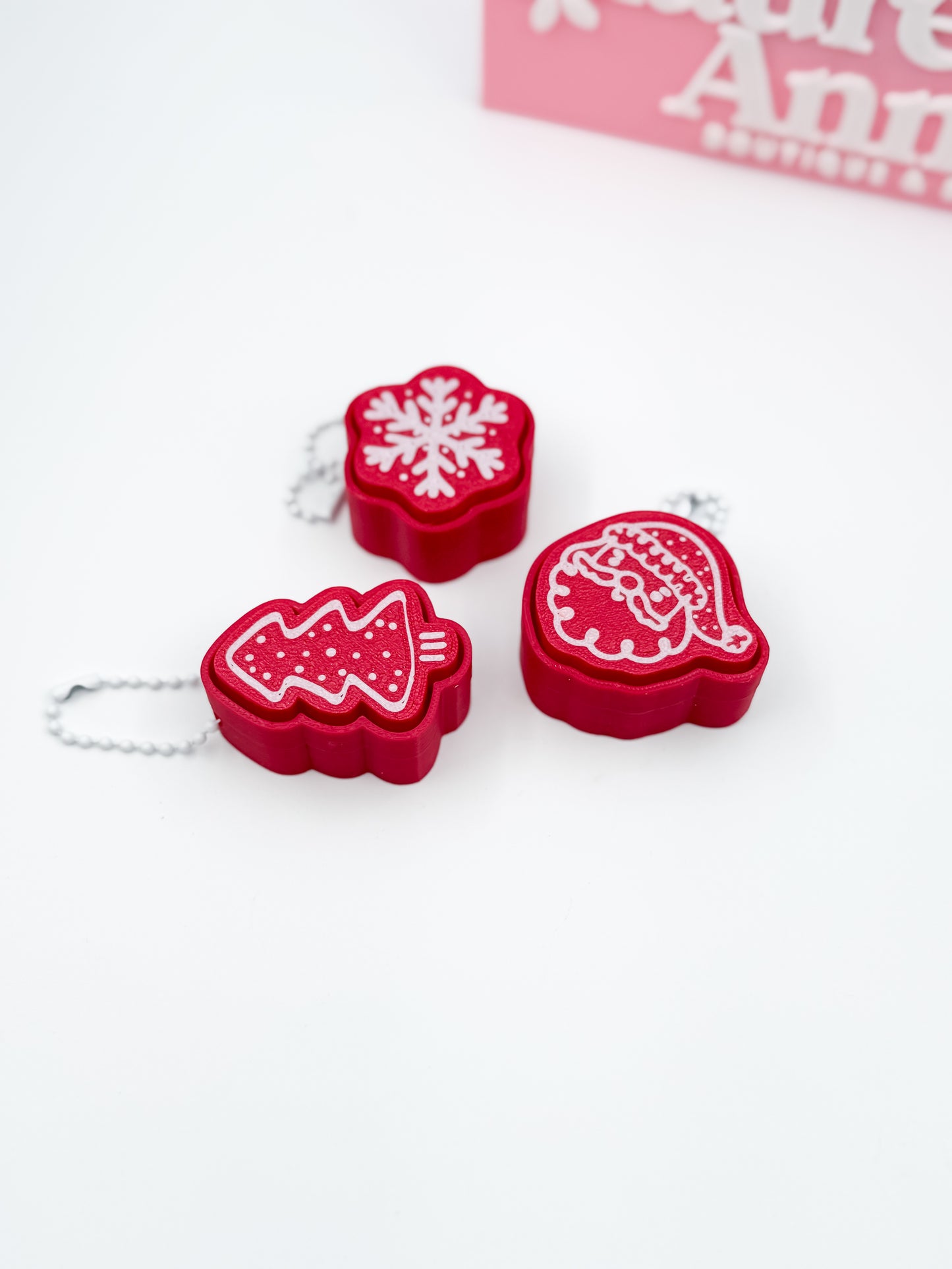 Christmas Gingerbread Style Clickers- 3 pack